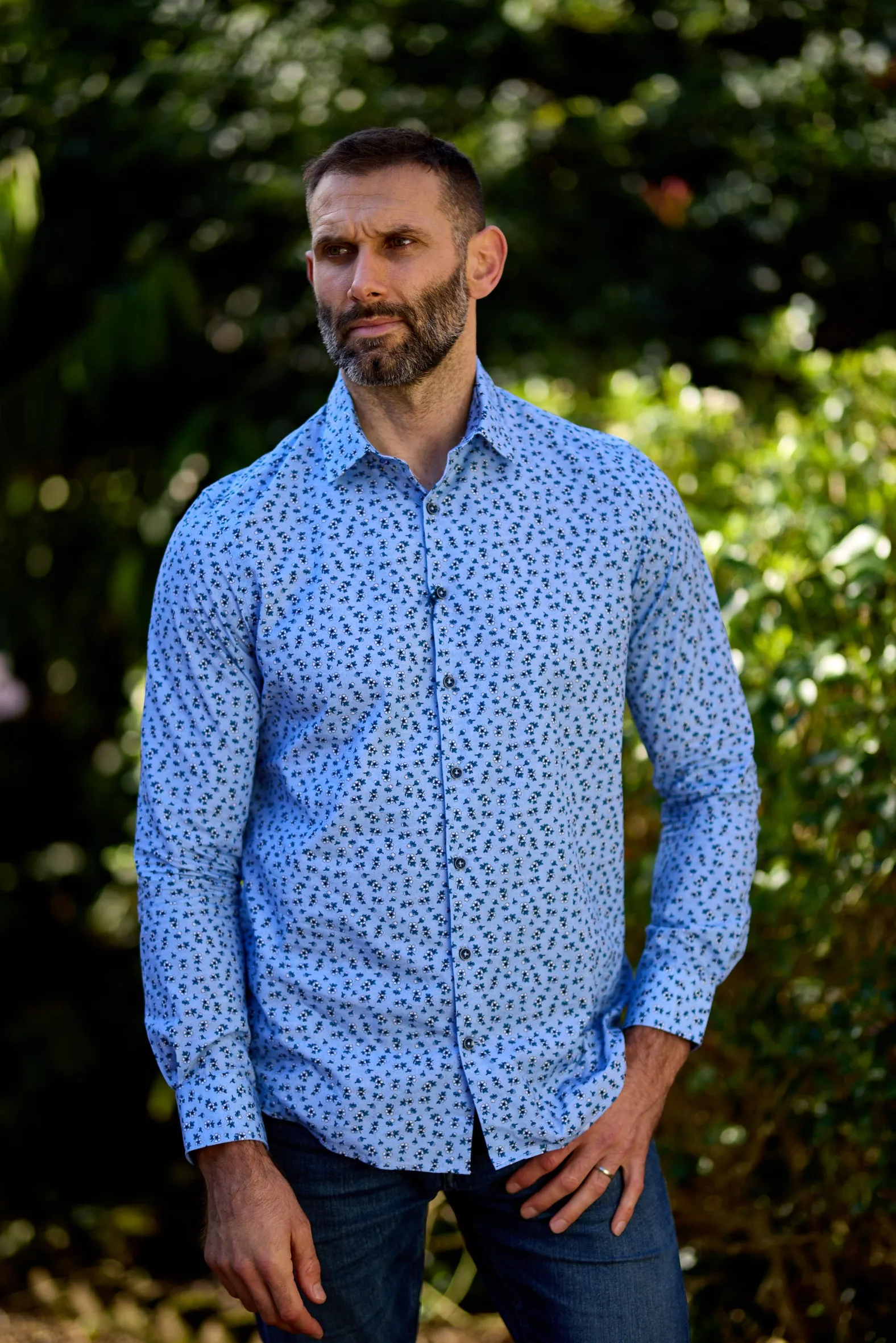 Gun Hill Mens Cutty Sark Shirt - Blue