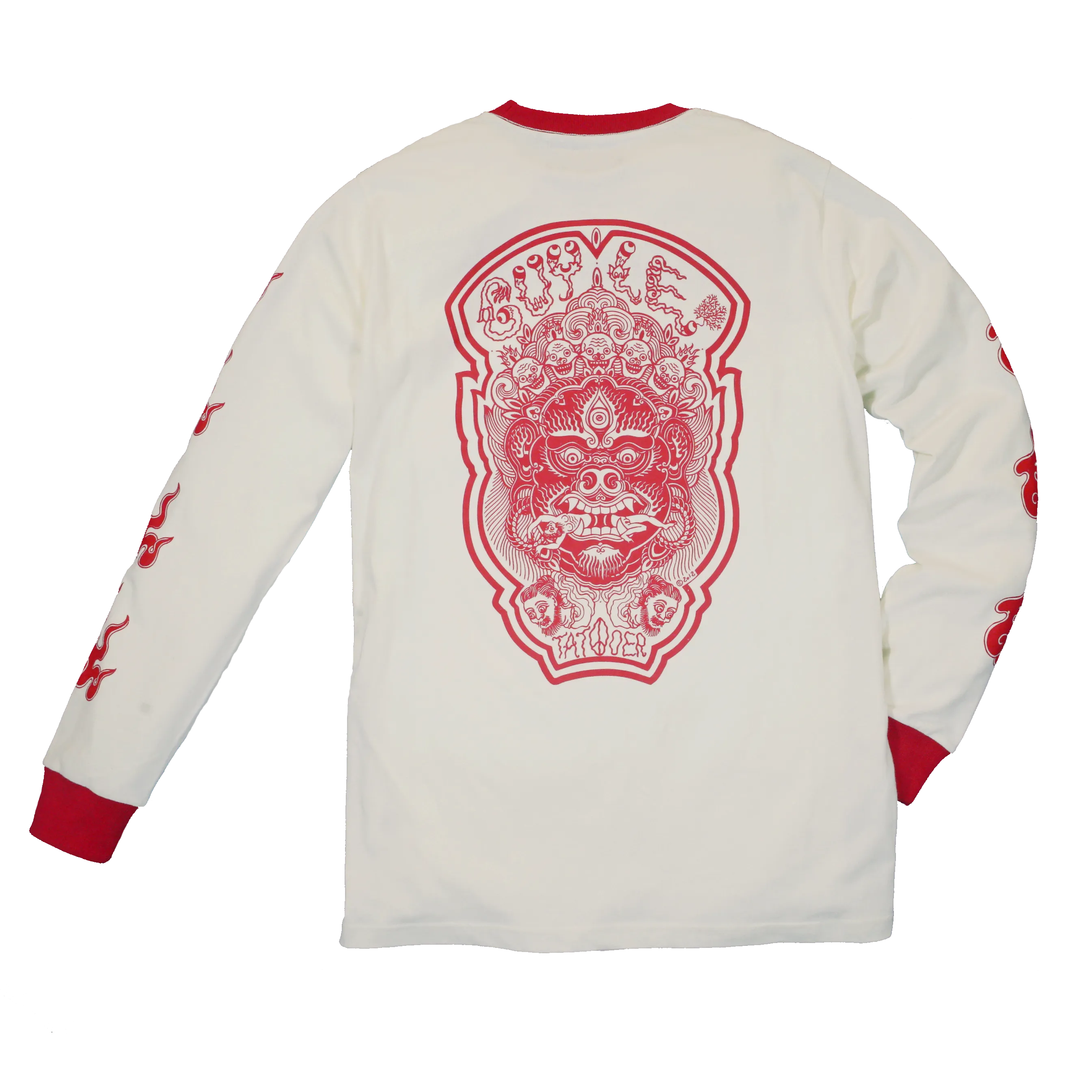 GUY LE TATOOER X LOCO MOSQUITO JAPANESE FLAME SET (CREAM / RED)