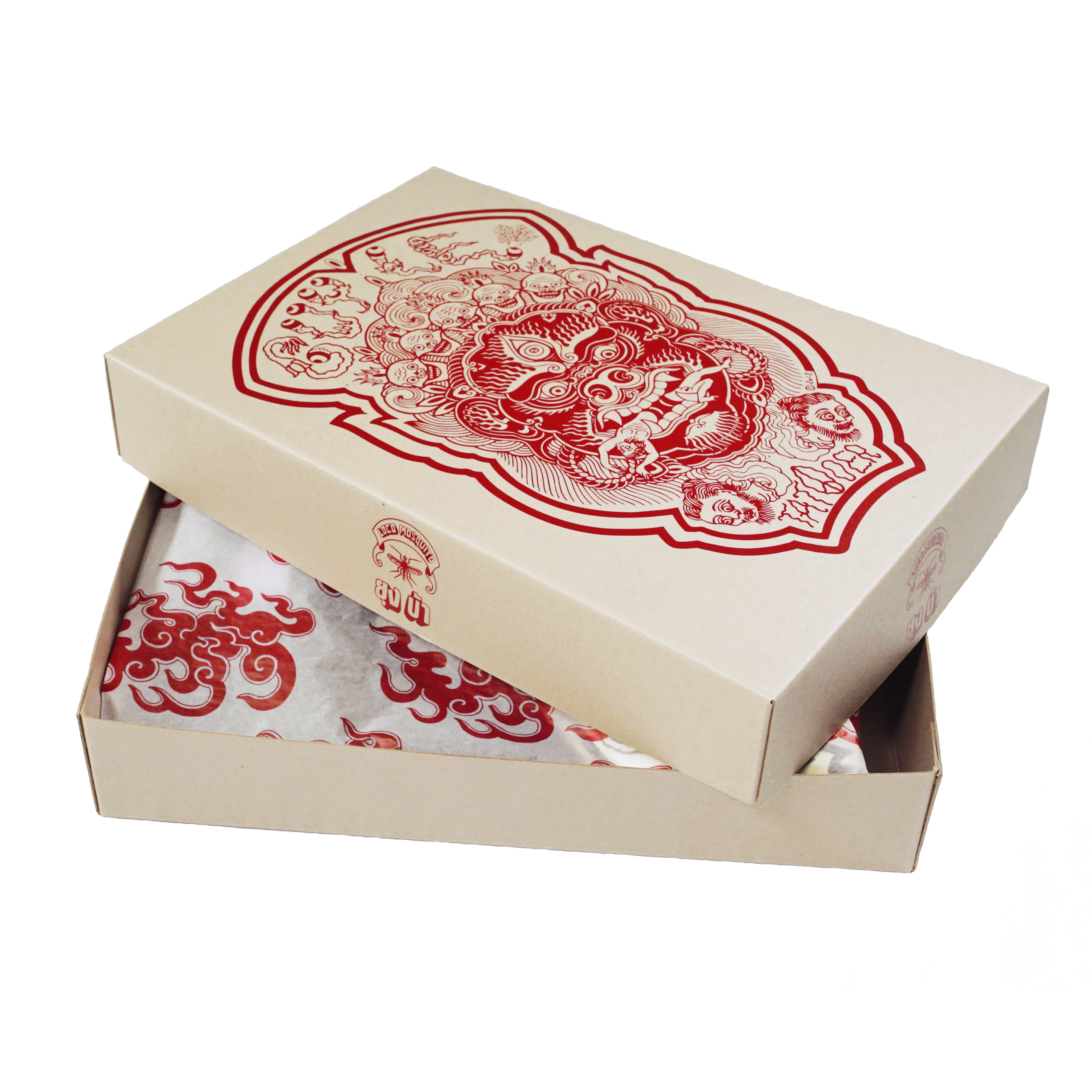 GUY LE TATOOER X LOCO MOSQUITO JAPANESE FLAME SET (CREAM / RED)