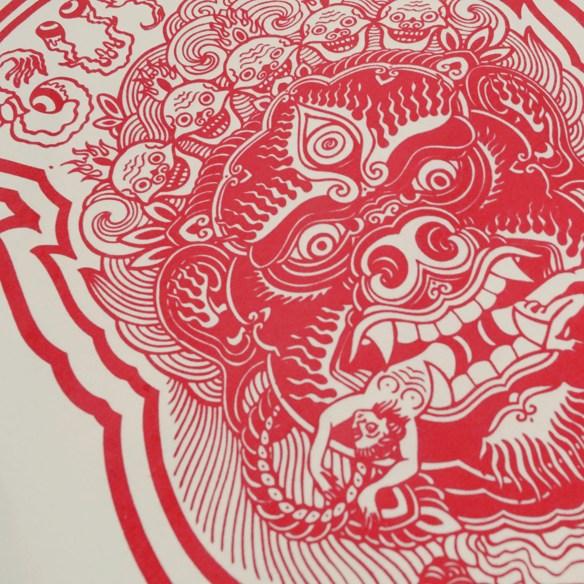 GUY LE TATOOER X LOCO MOSQUITO JAPANESE FLAME SET (CREAM / RED)