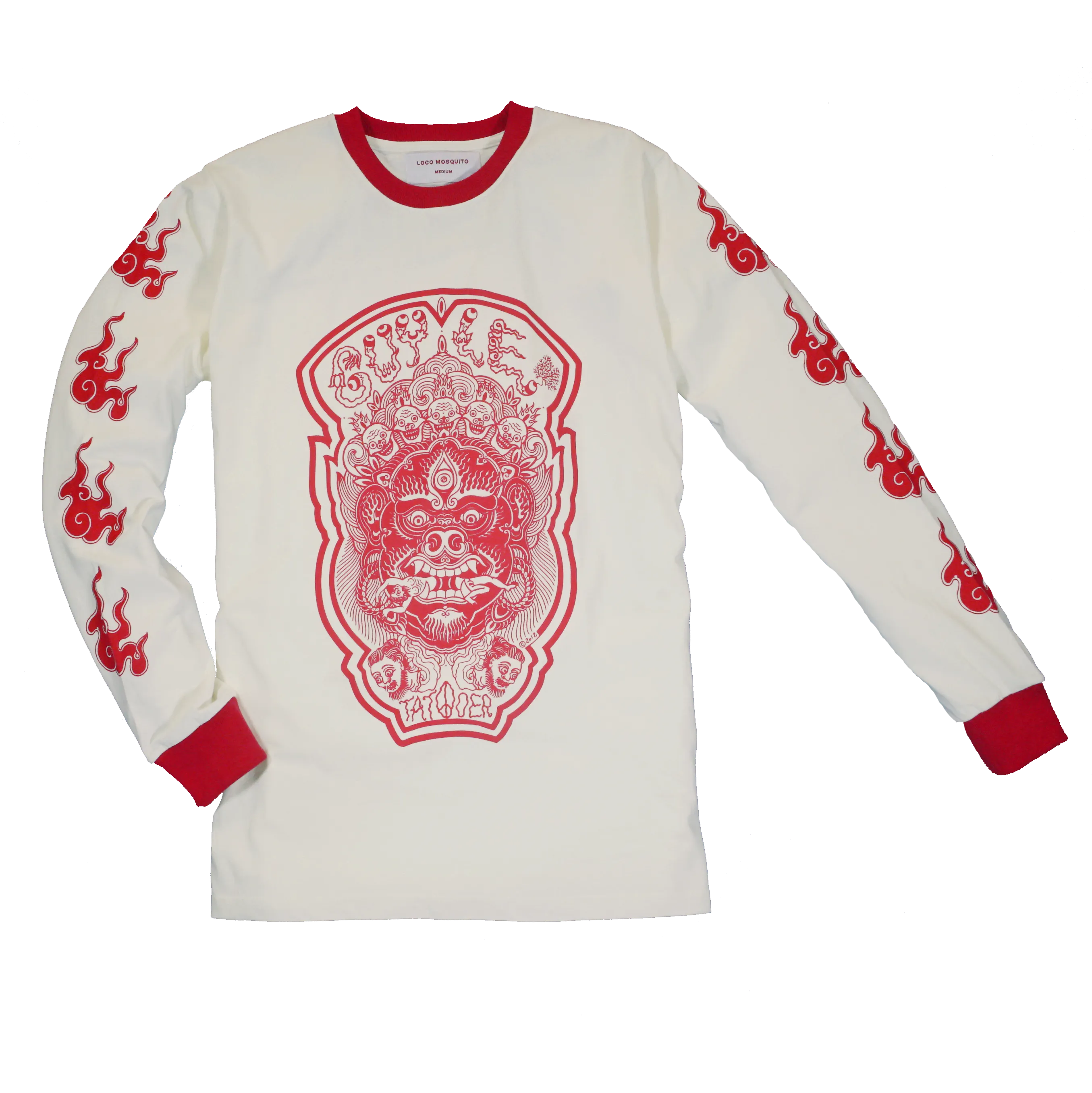 GUY LE TATOOER X LOCO MOSQUITO JAPANESE FLAME SET (CREAM / RED)