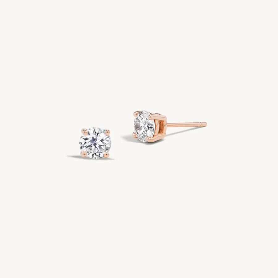 Half Carat Diamond Stud
