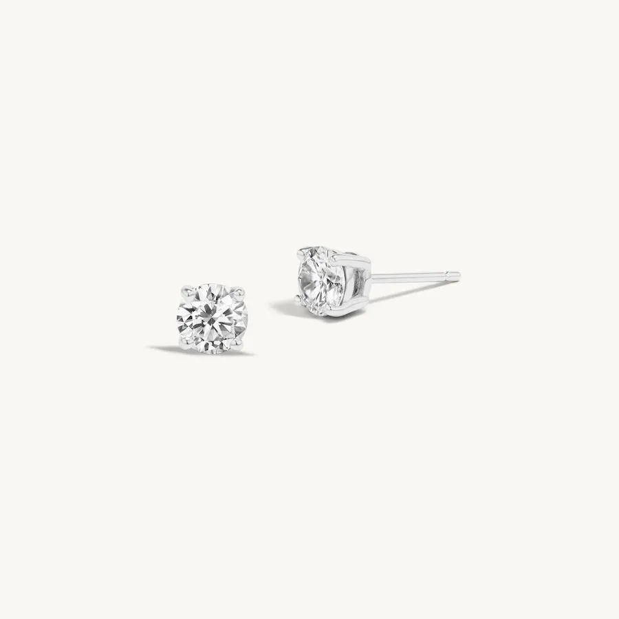 Half Carat Diamond Stud