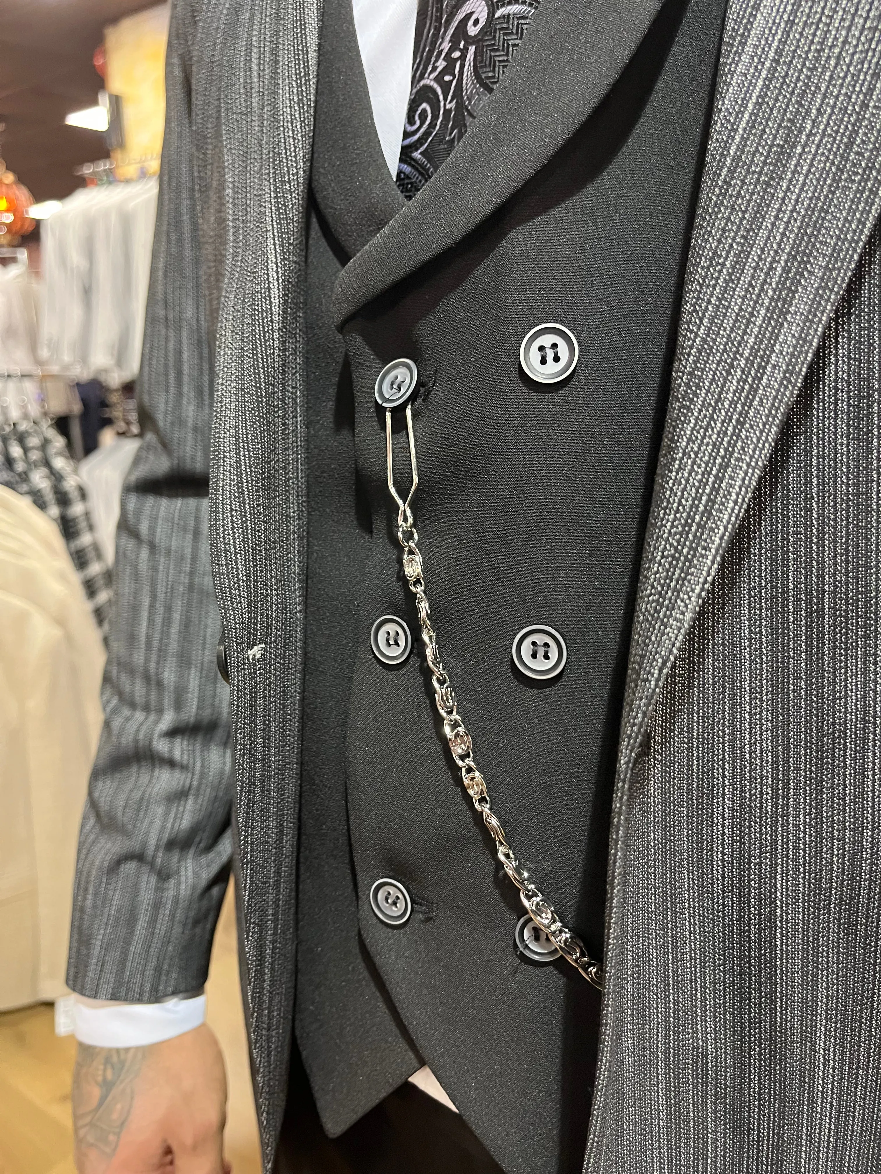 Hardy - Black/Grey 3 Piece Suit