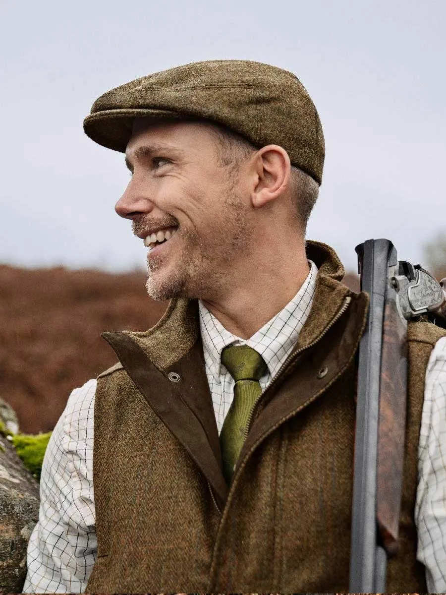 HARKILA Kenmore Shooting Zip Waistcoat - Mens - Terragon Brown