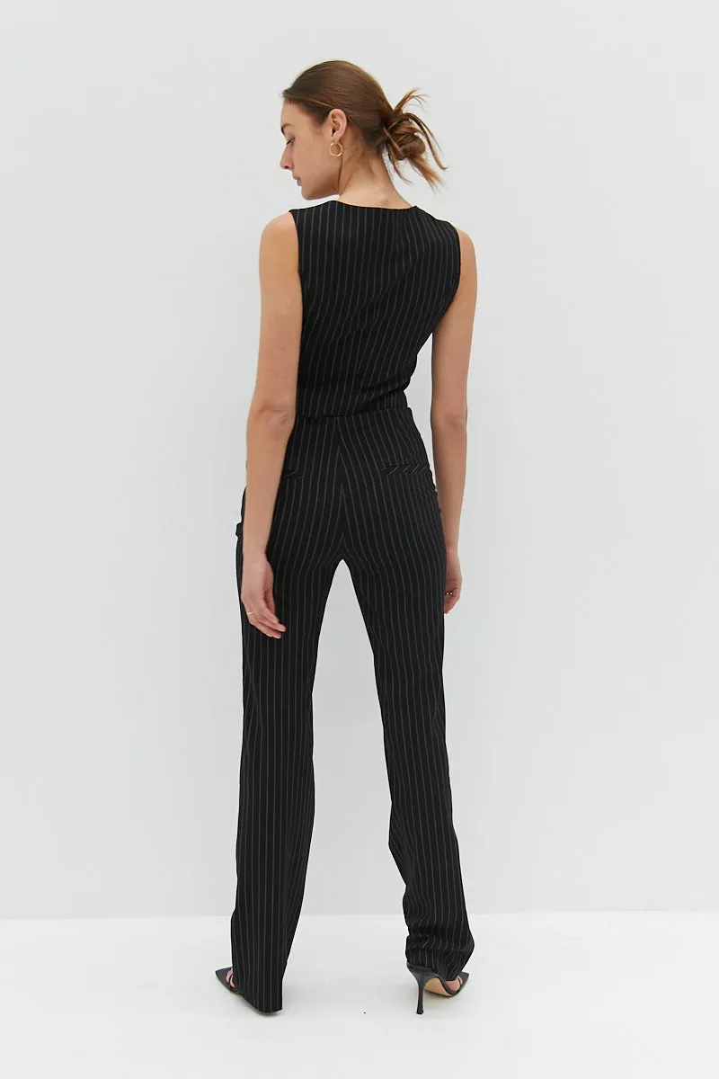 Harlow Vest - Pinstripe