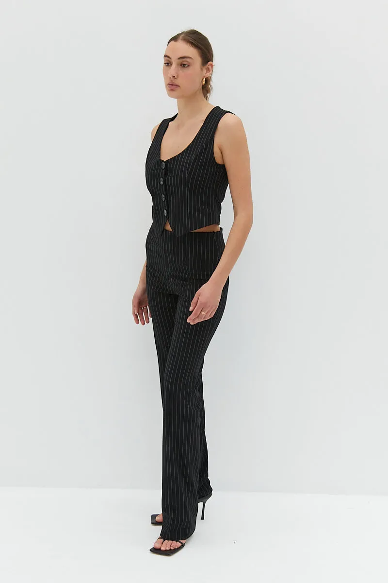 Harlow Vest - Pinstripe