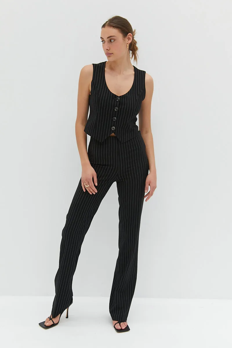 Harlow Vest - Pinstripe