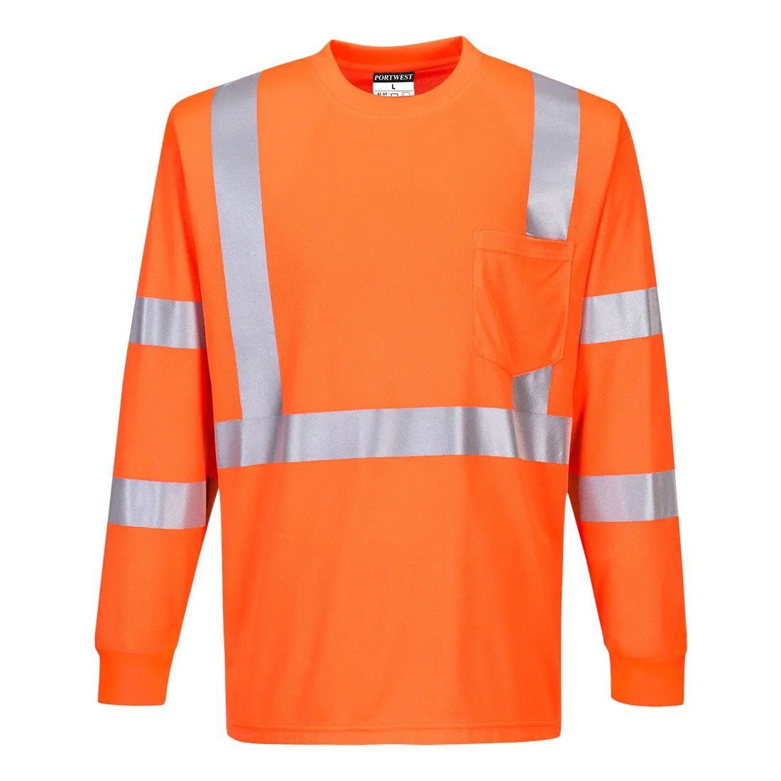 Hi-Vis Long Sleeve Ribbed Cuff T-Shirt