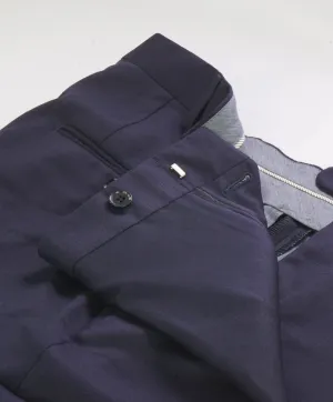 HICKEY FREEMAN - Navy *CLOSET STAPLE* Wool Flat Front Dress Pants - 34W