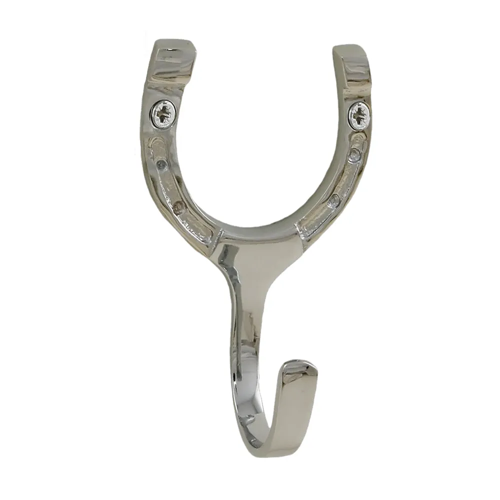 Horseshoe Hook Single - Chrome
