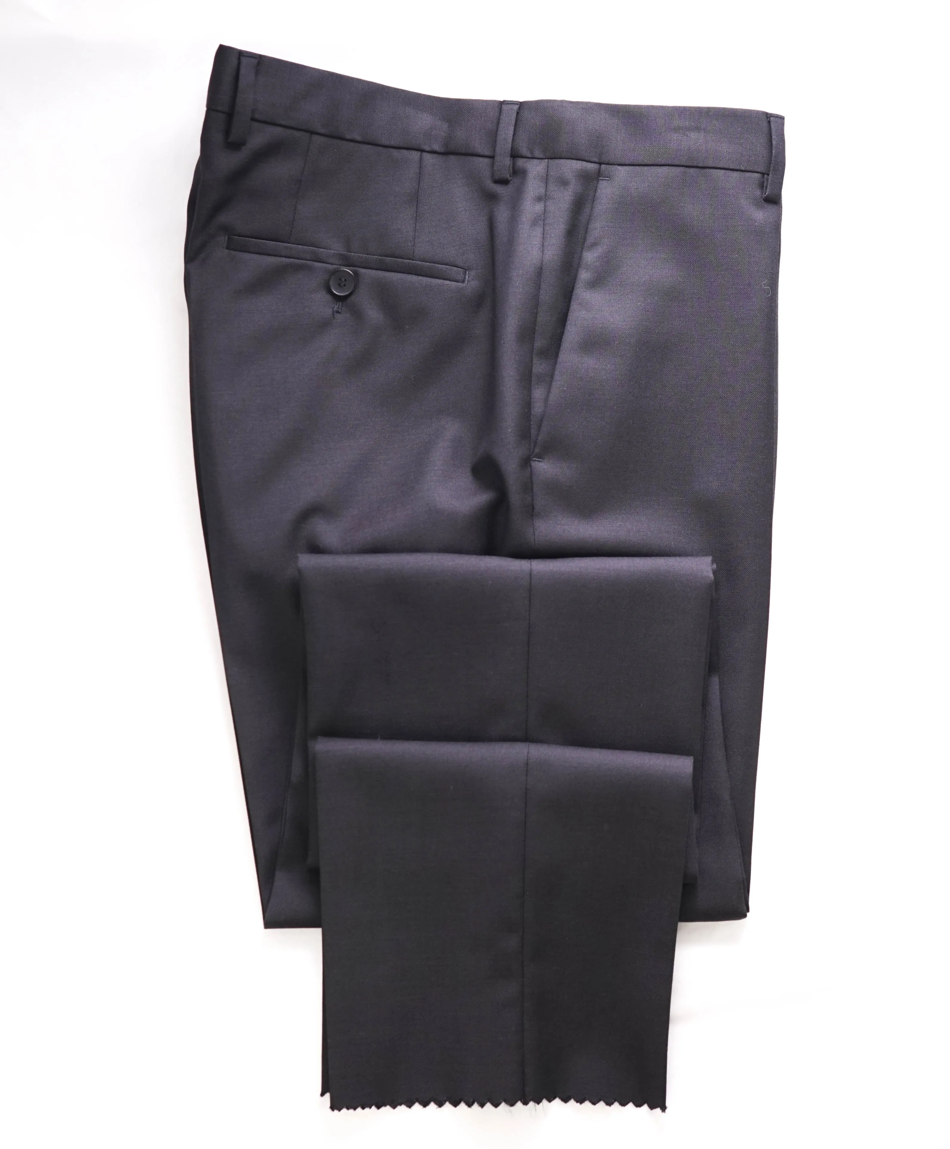 HUGO BOSS - *CLOSET STAPLE* Black Wool Flat Front Dress Pants - 34W