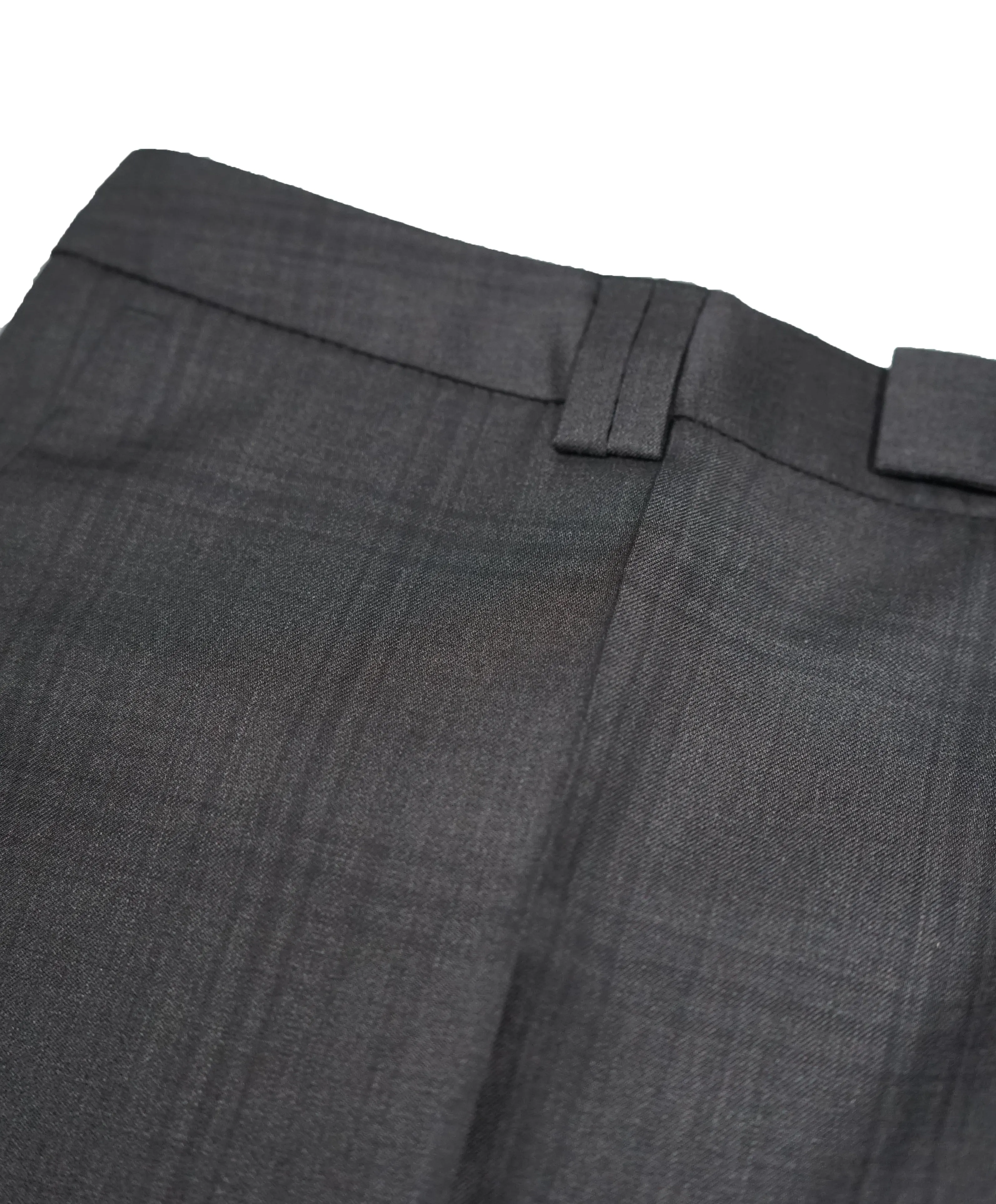 HUGO BOSS - Gray Large Check Flat Front Dress Pants - 36W