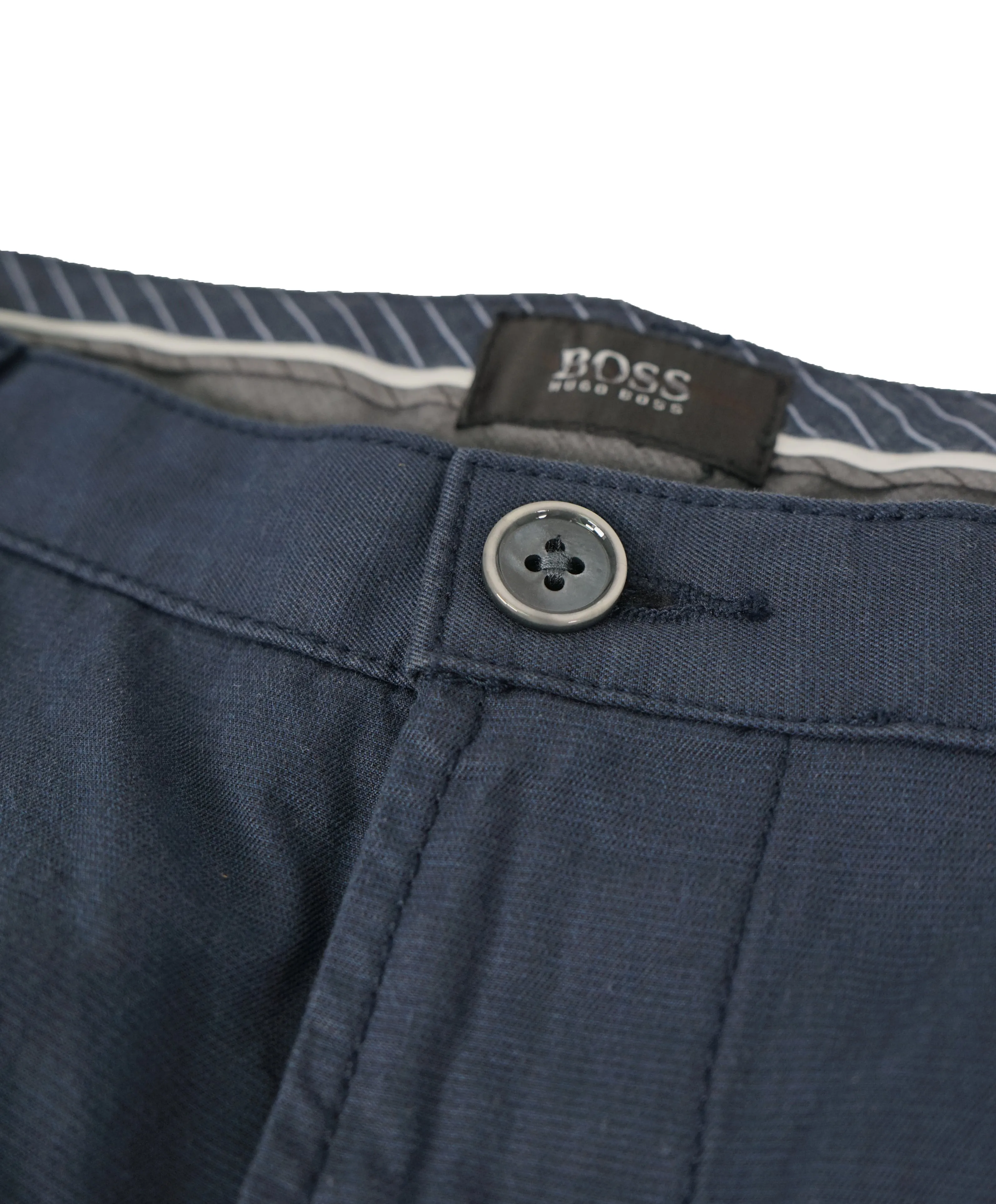 HUGO BOSS - “Rice2-W” Medium Blue Slim Cotton Casual Pants - 32W