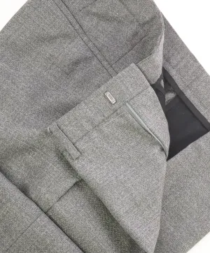 HUGO BOSS - Textured Gray Flat Front Dress Pants- 31W