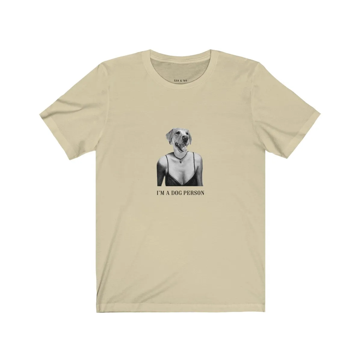 I'm A Dog Person Retro Fit Unisex Tee (Dress)