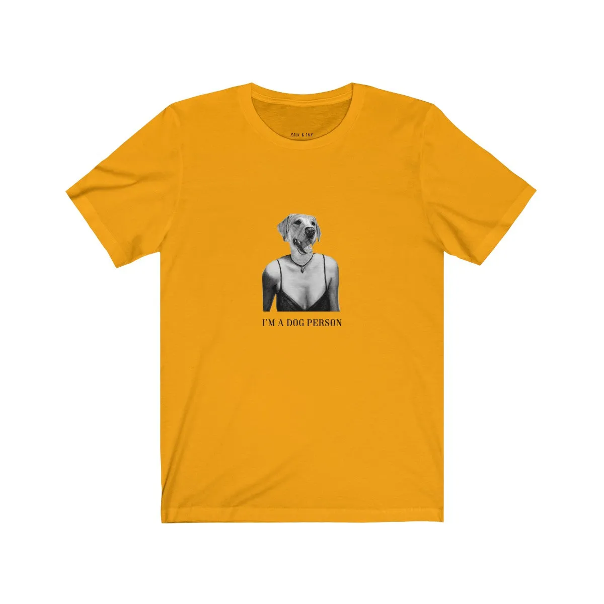 I'm A Dog Person Retro Fit Unisex Tee (Dress)