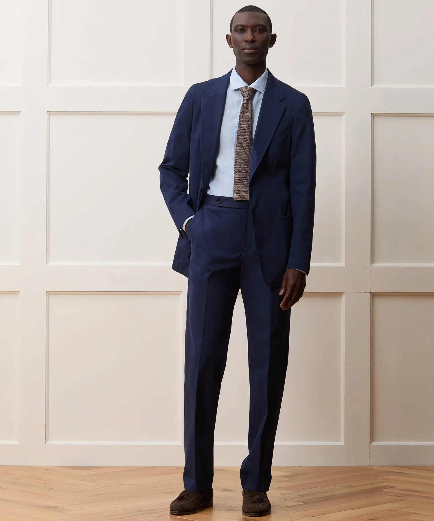 Italian Cotton Madison Jacket in Navy