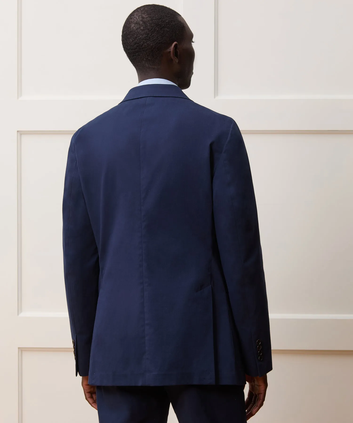 Italian Cotton Madison Jacket in Navy