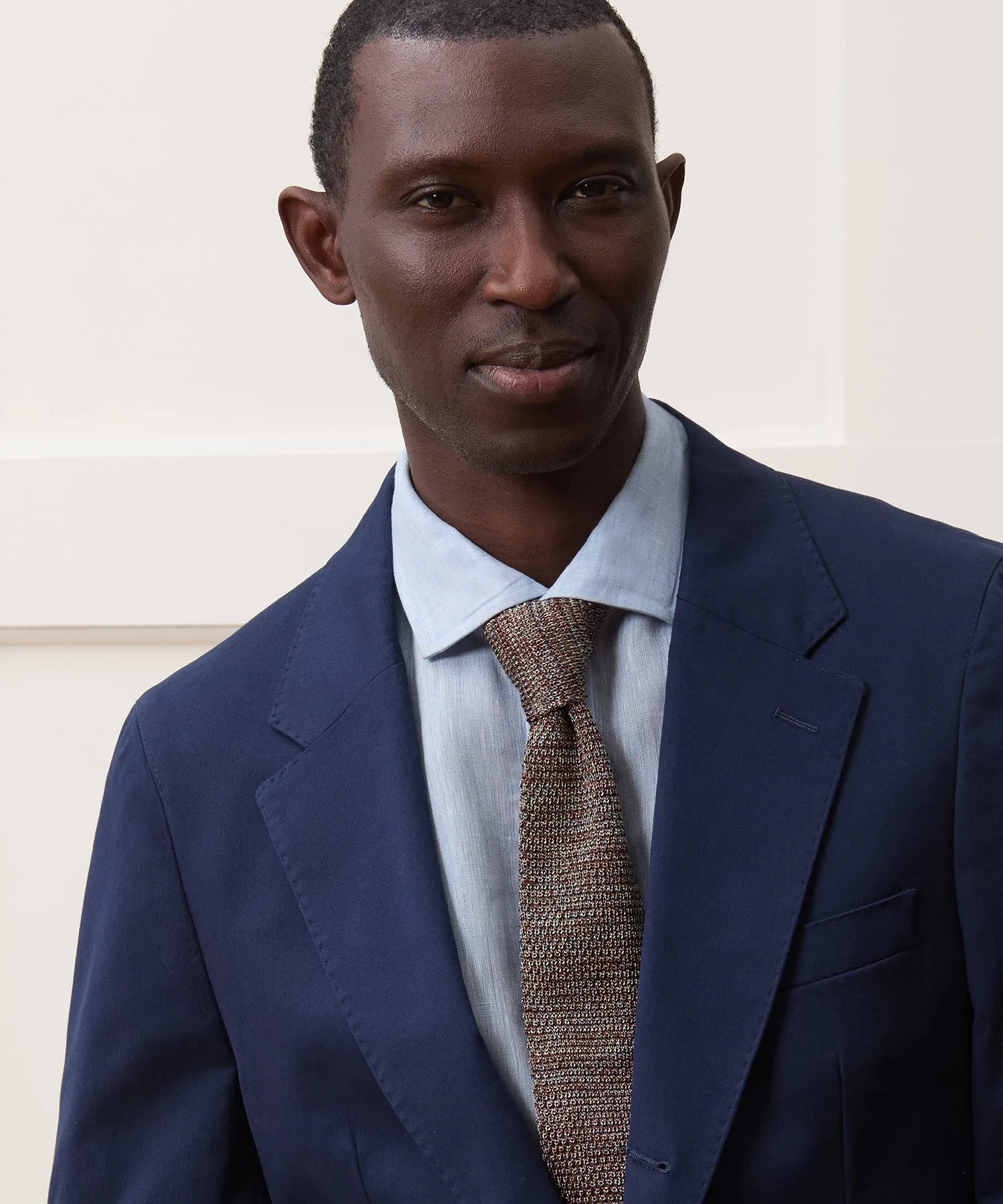 Italian Cotton Madison Jacket in Navy