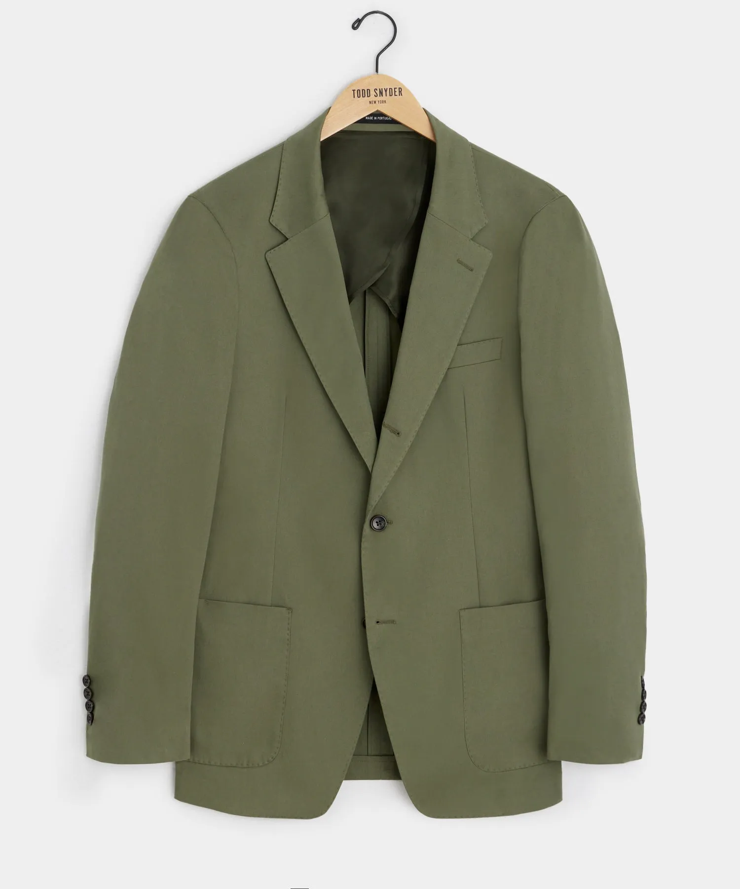 Italian Cotton Madison Jacket in Olive