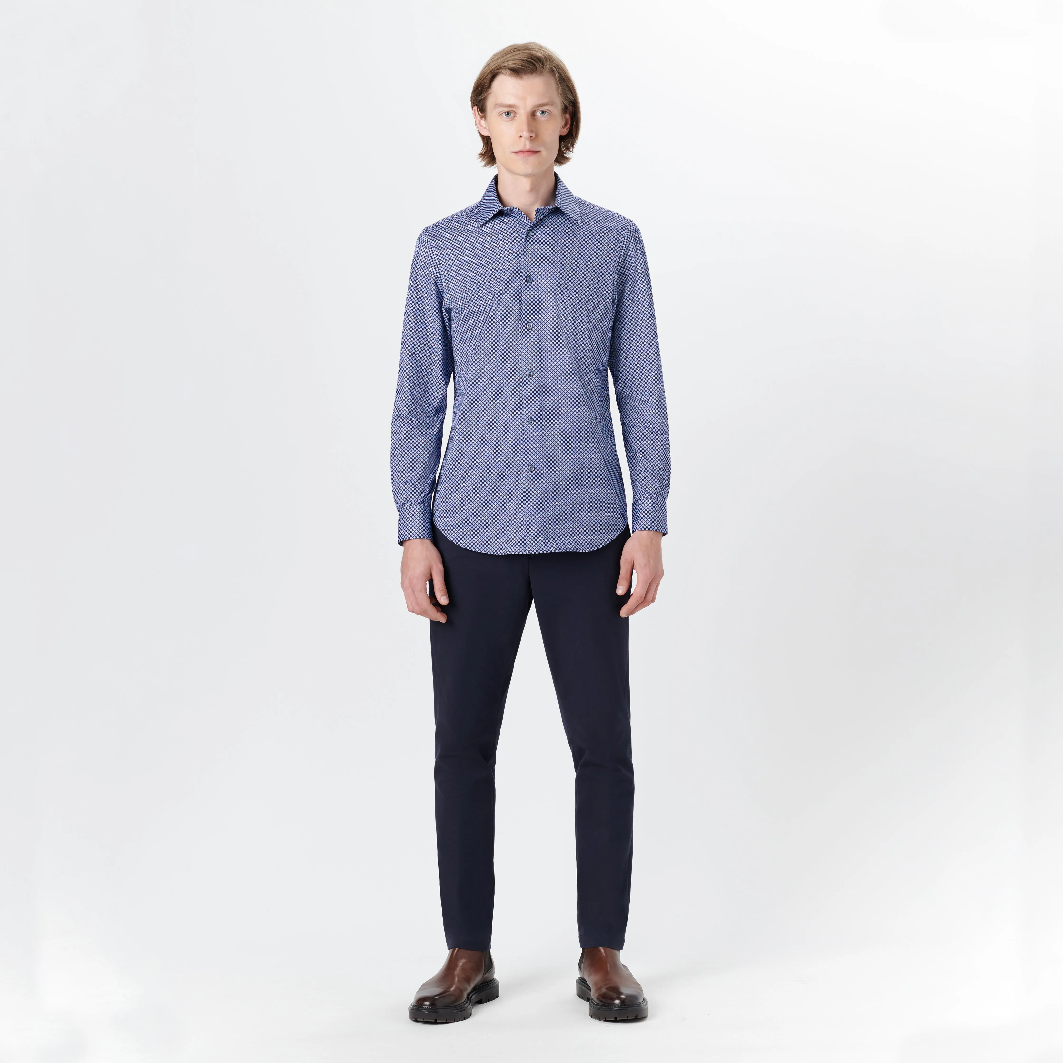 JAMES Coin Dot Print OoohCotton Shirt