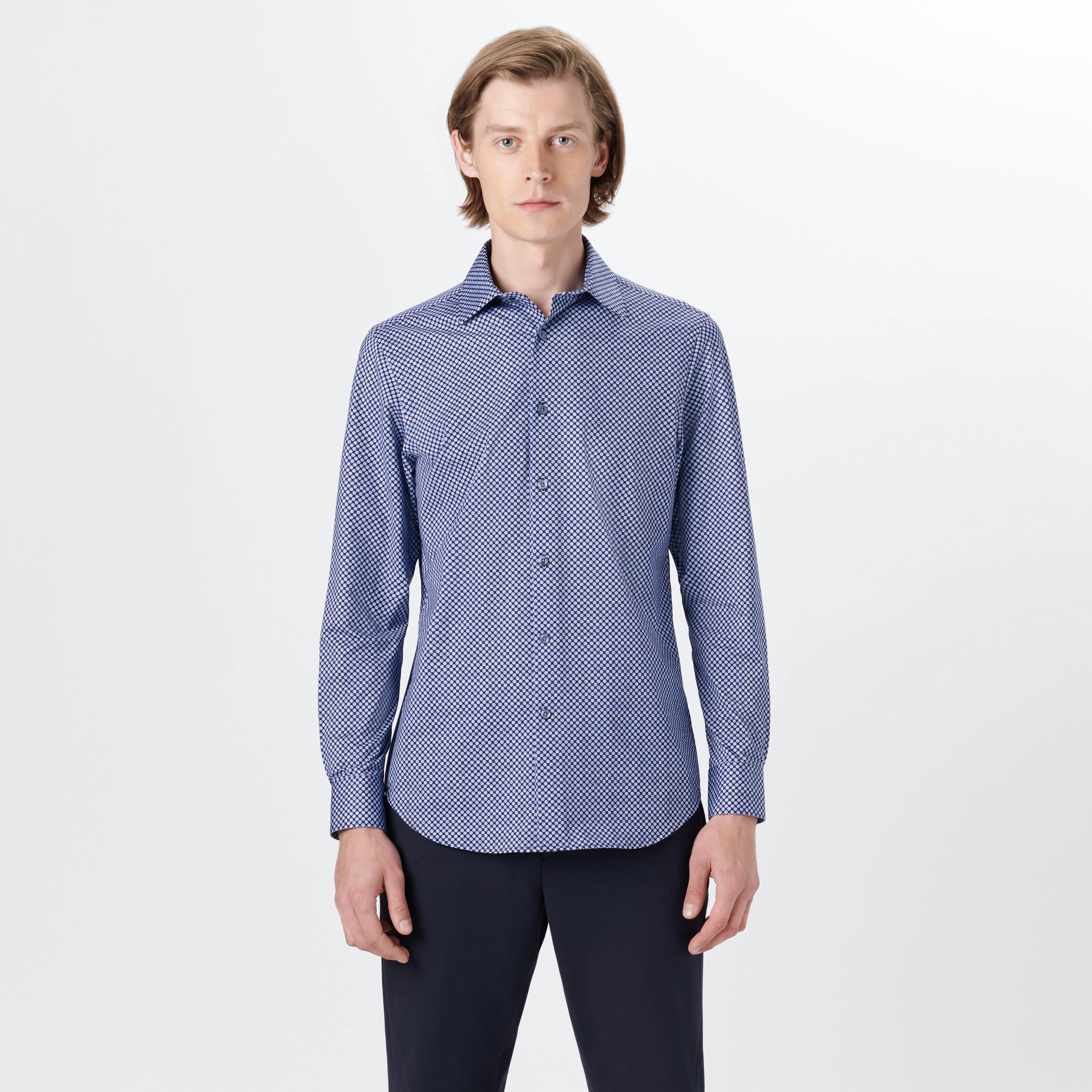 JAMES Coin Dot Print OoohCotton Shirt
