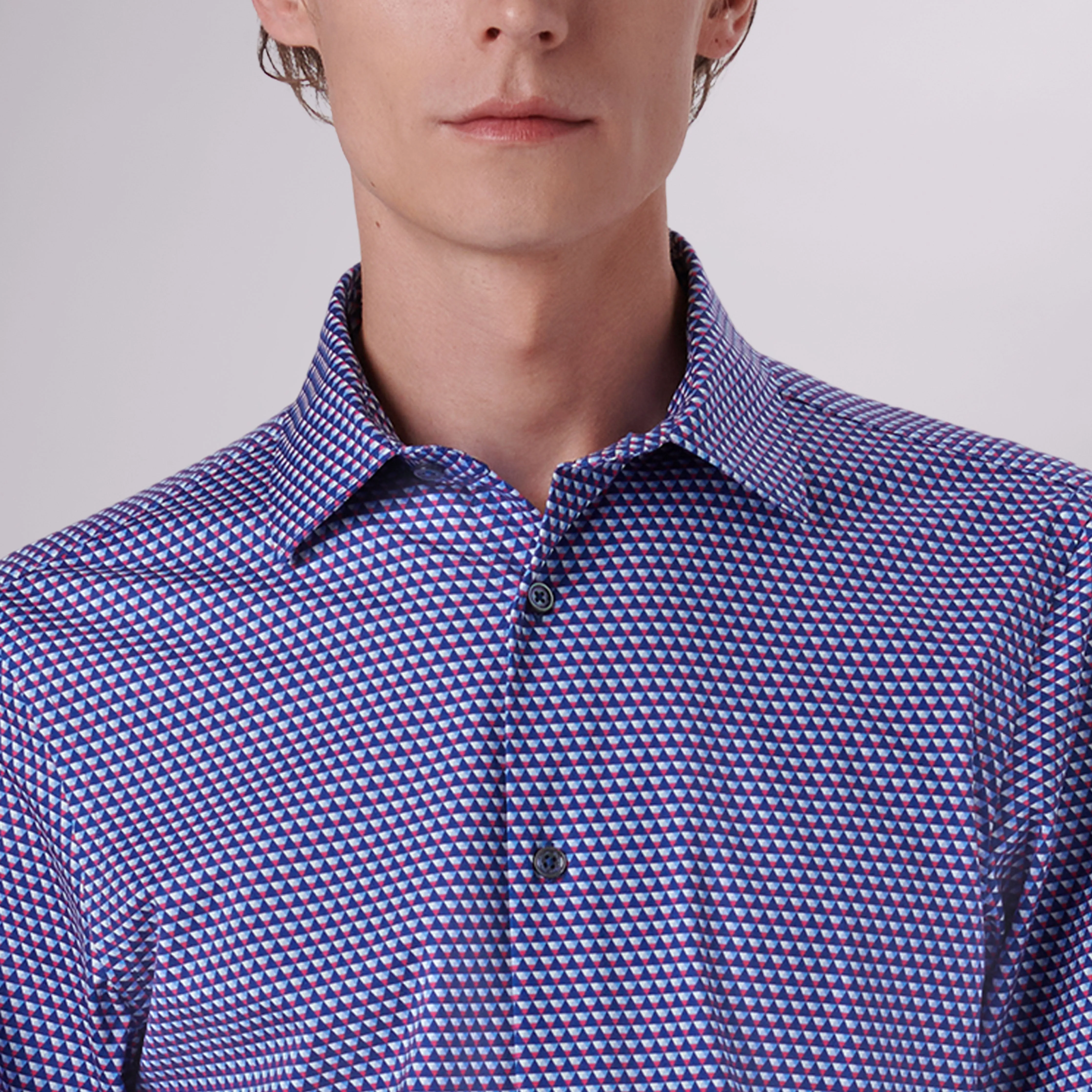 James Geometric Print OoohCotton Shirt