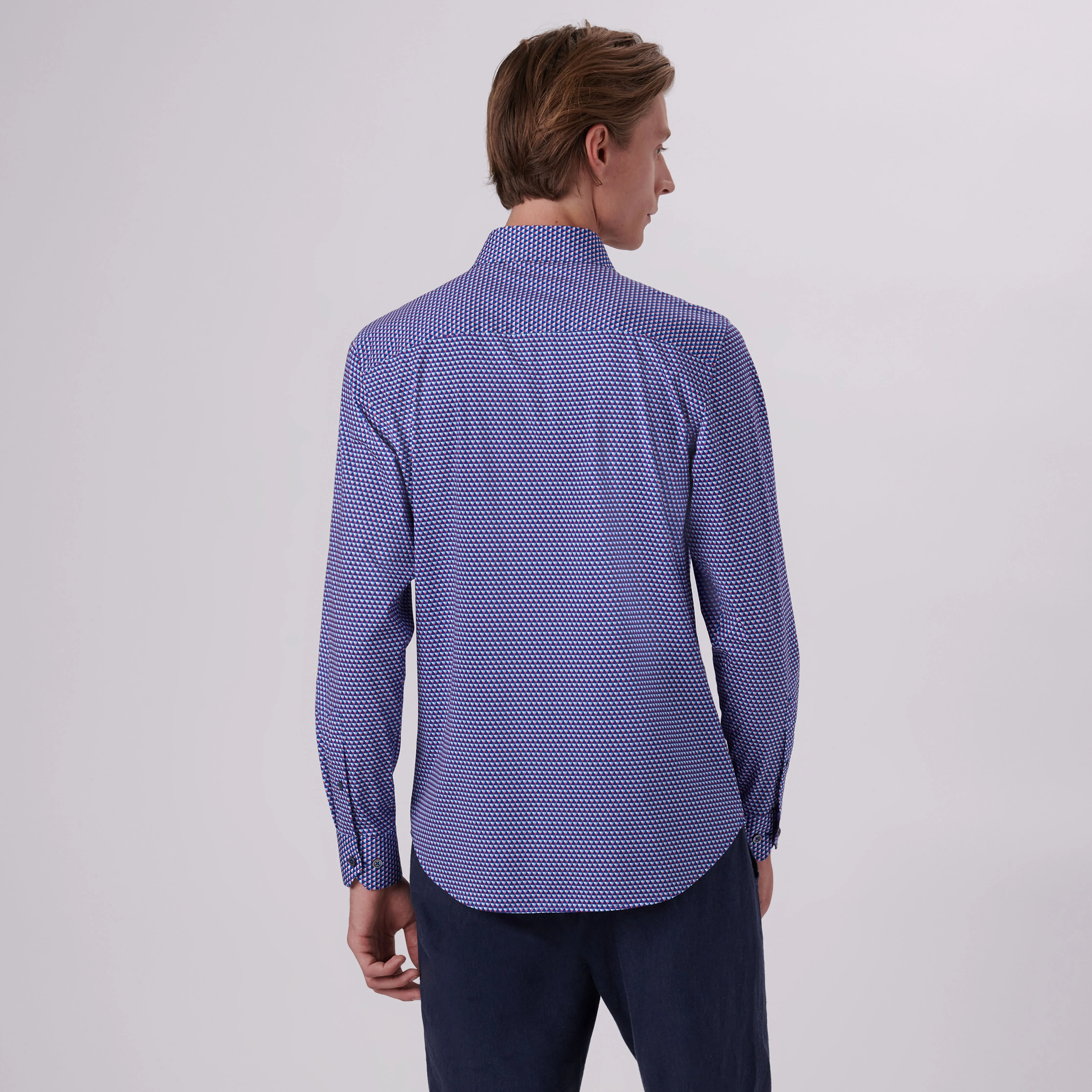 James Geometric Print OoohCotton Shirt