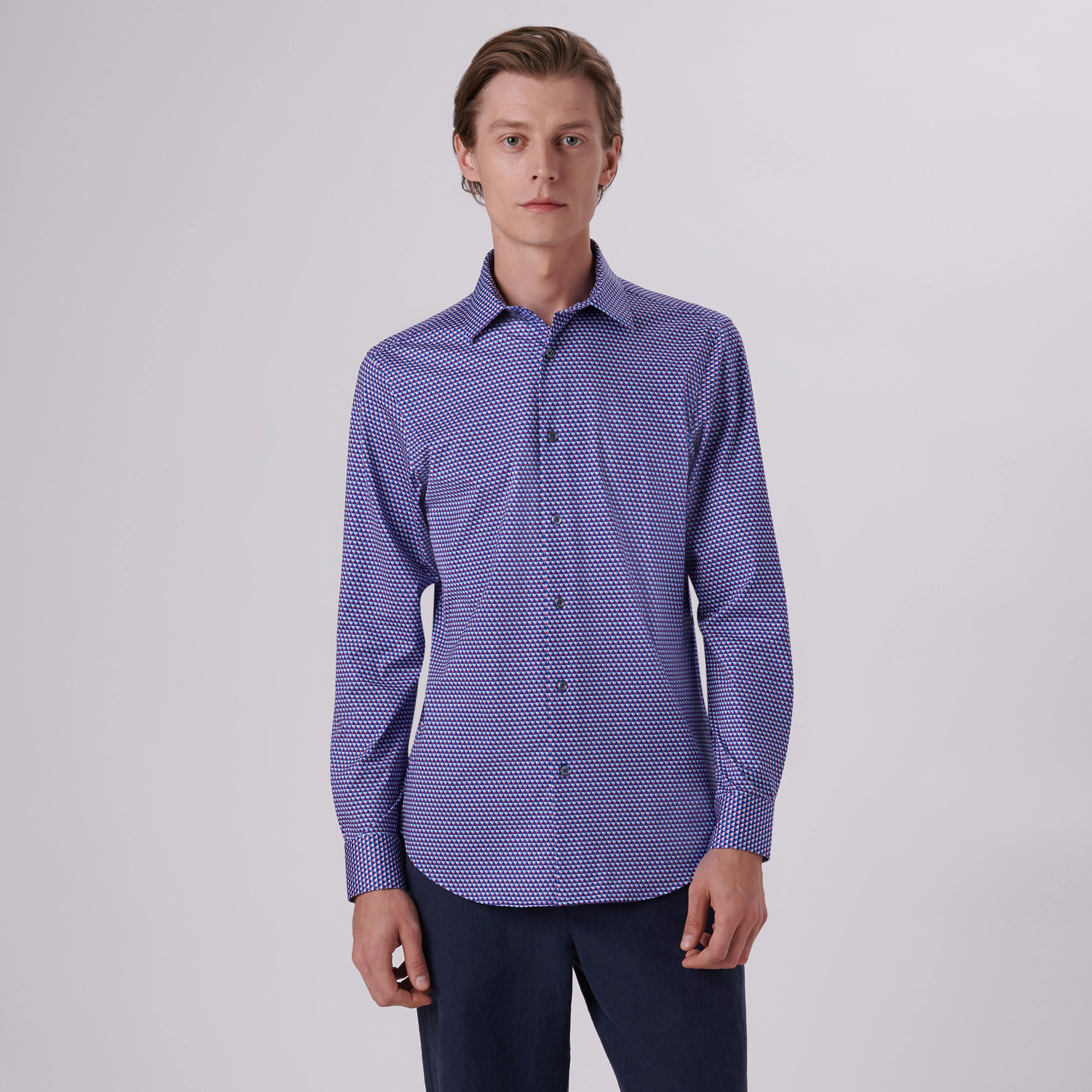 James Geometric Print OoohCotton Shirt