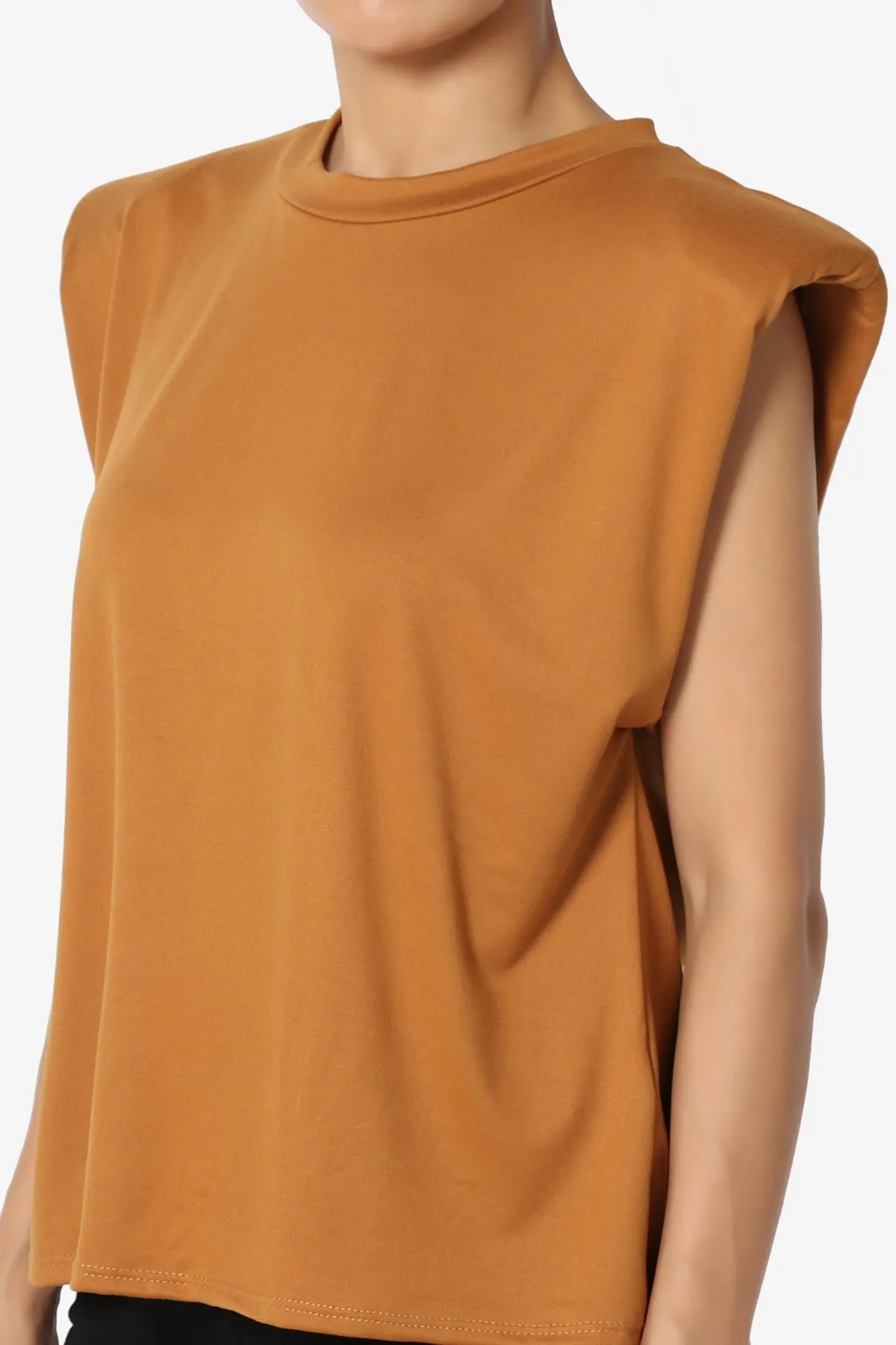 Joey Padded Shoulder Tank Top & Midi Pencil Skirt SET