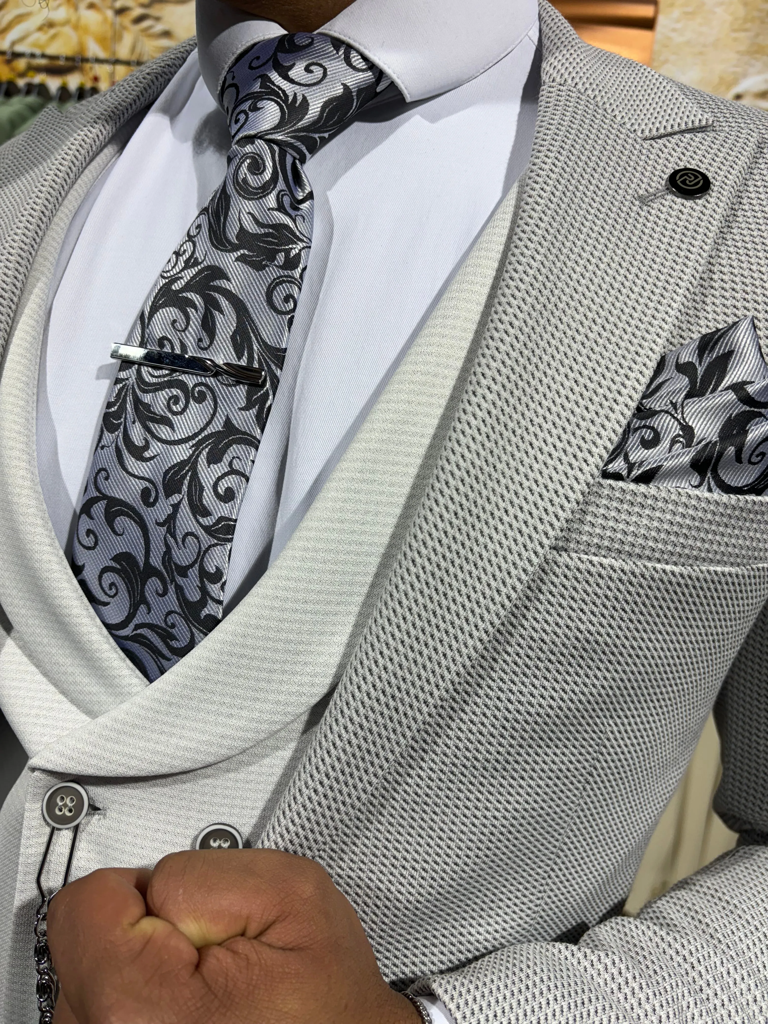 Kelso - Grey 3 Piece Suit