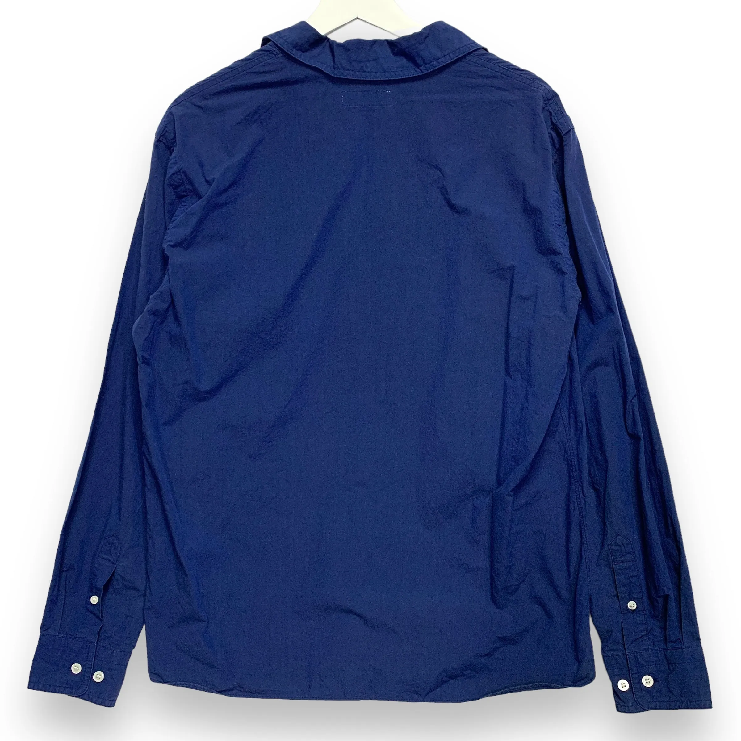 [L] HP  Head Porter Plus (Hiroshi Fujiwara) Lace Up Tunic Shirt Indigo