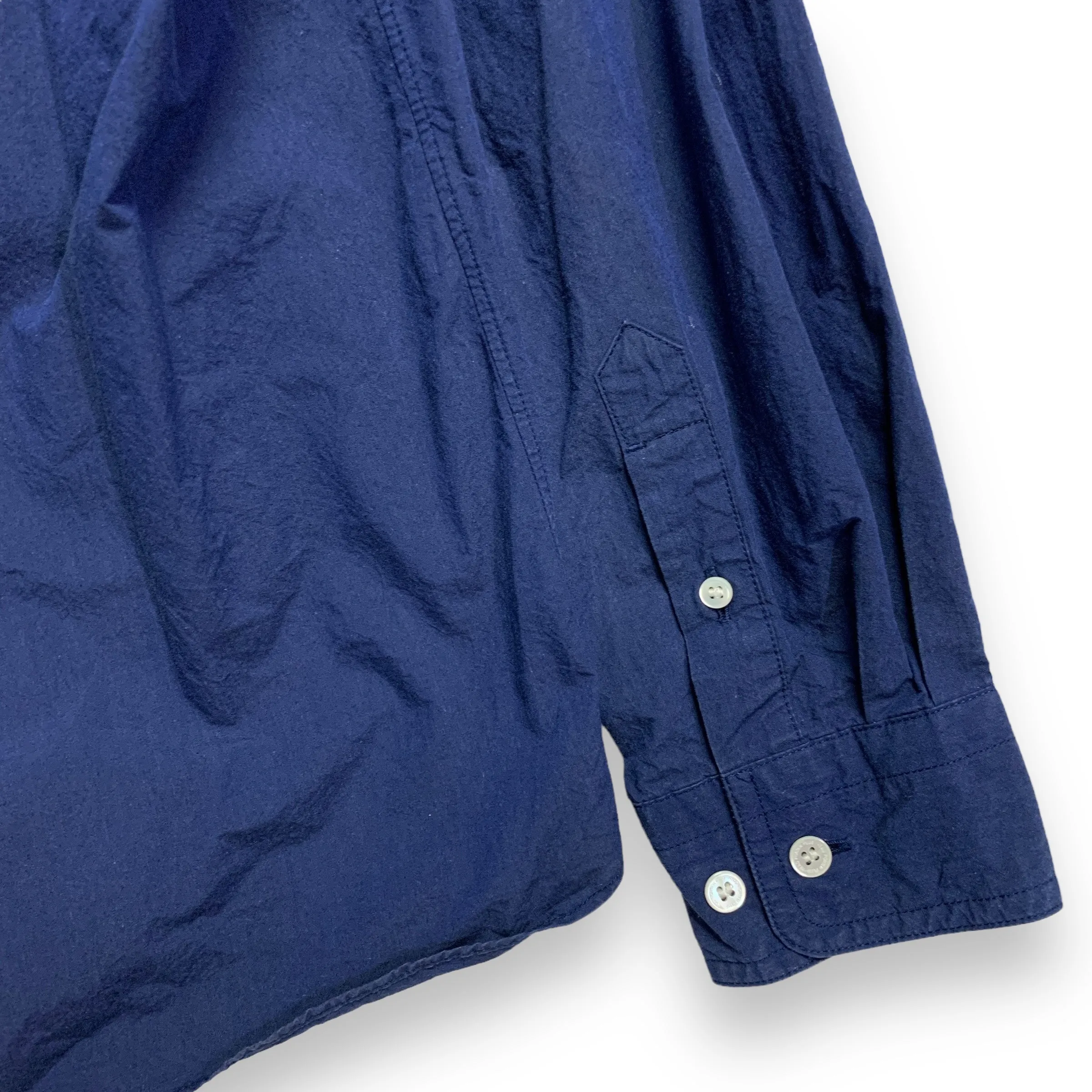 [L] HP  Head Porter Plus (Hiroshi Fujiwara) Lace Up Tunic Shirt Indigo