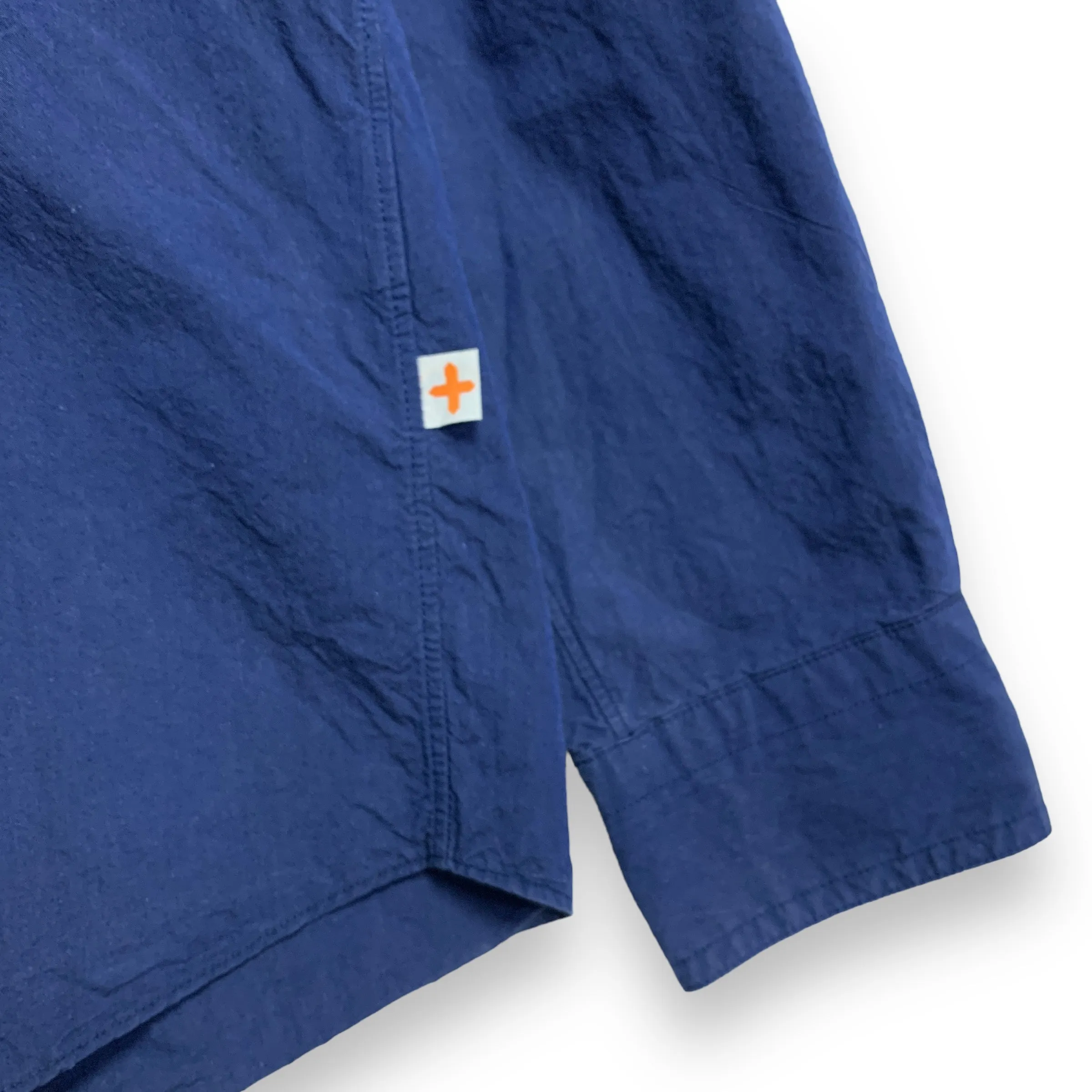 [L] HP  Head Porter Plus (Hiroshi Fujiwara) Lace Up Tunic Shirt Indigo