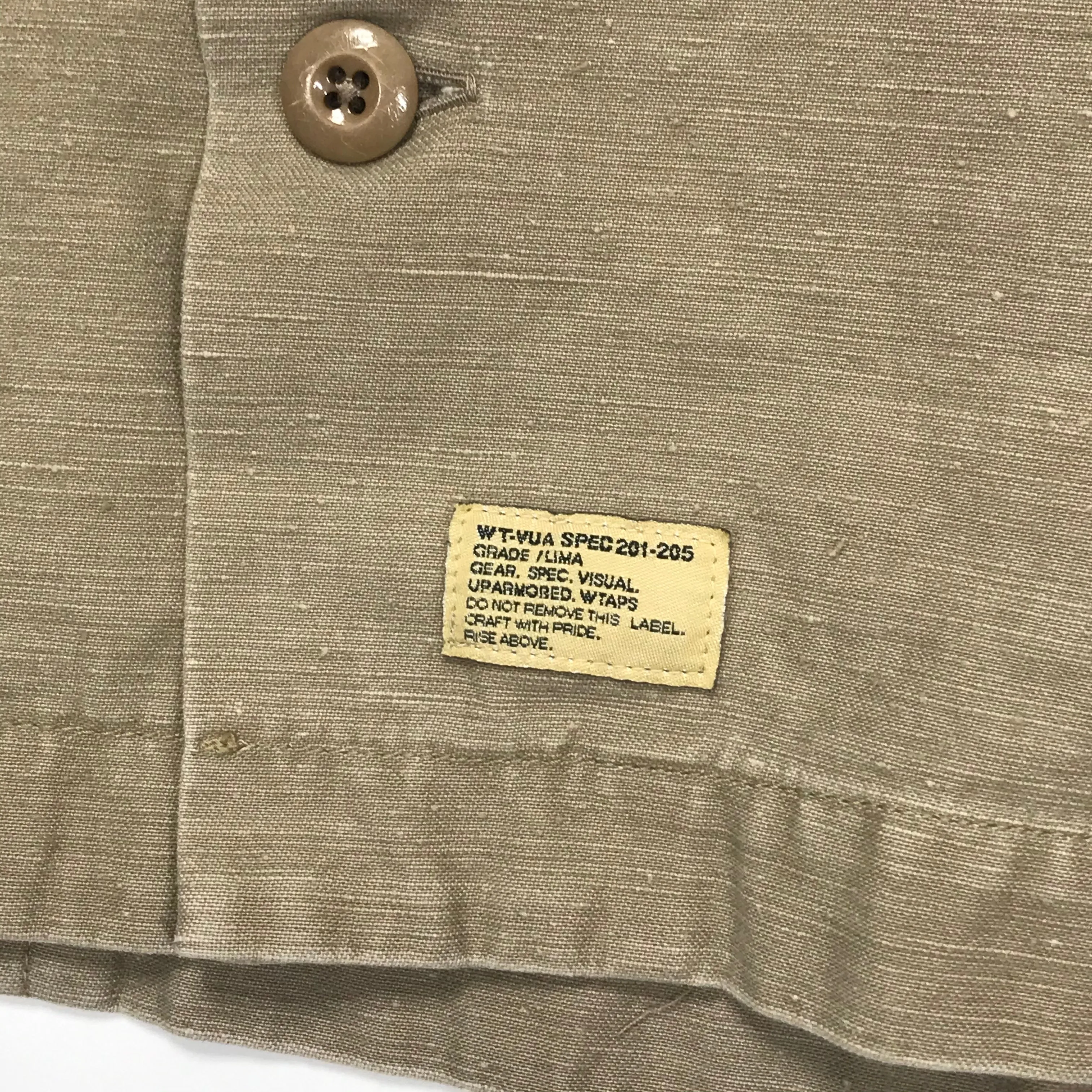 [L] WTaps 06AW Destroy Tradition BUDS L/S Shirt Beige