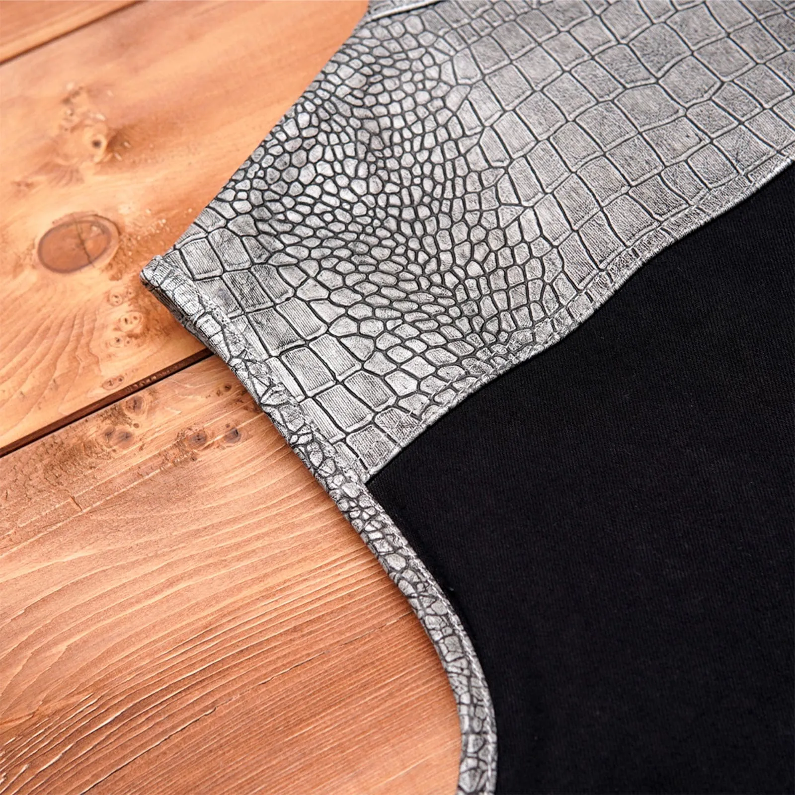Leatherick Custom Crocodile Textured Leather Vest