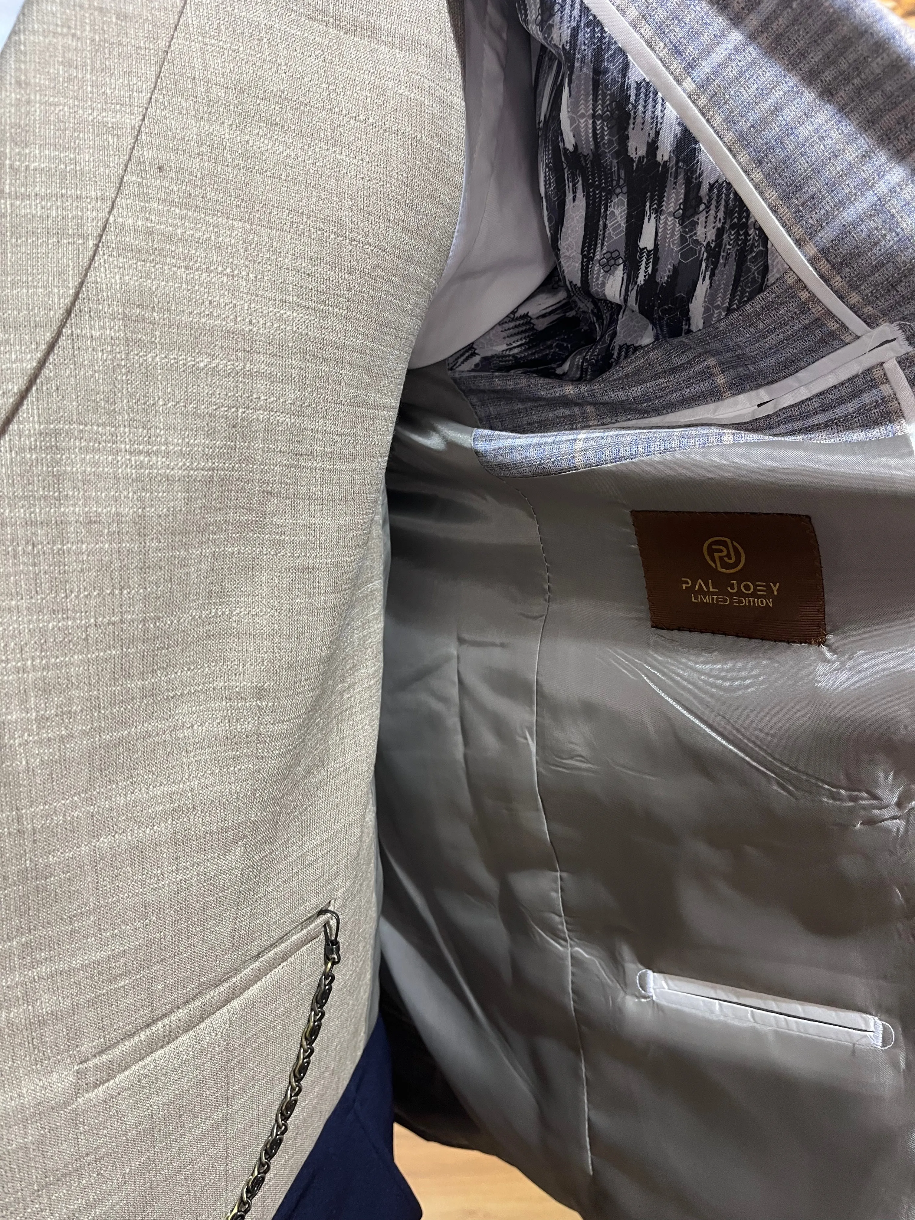 Leonardo - Blue/Beige 3 Piece Suit