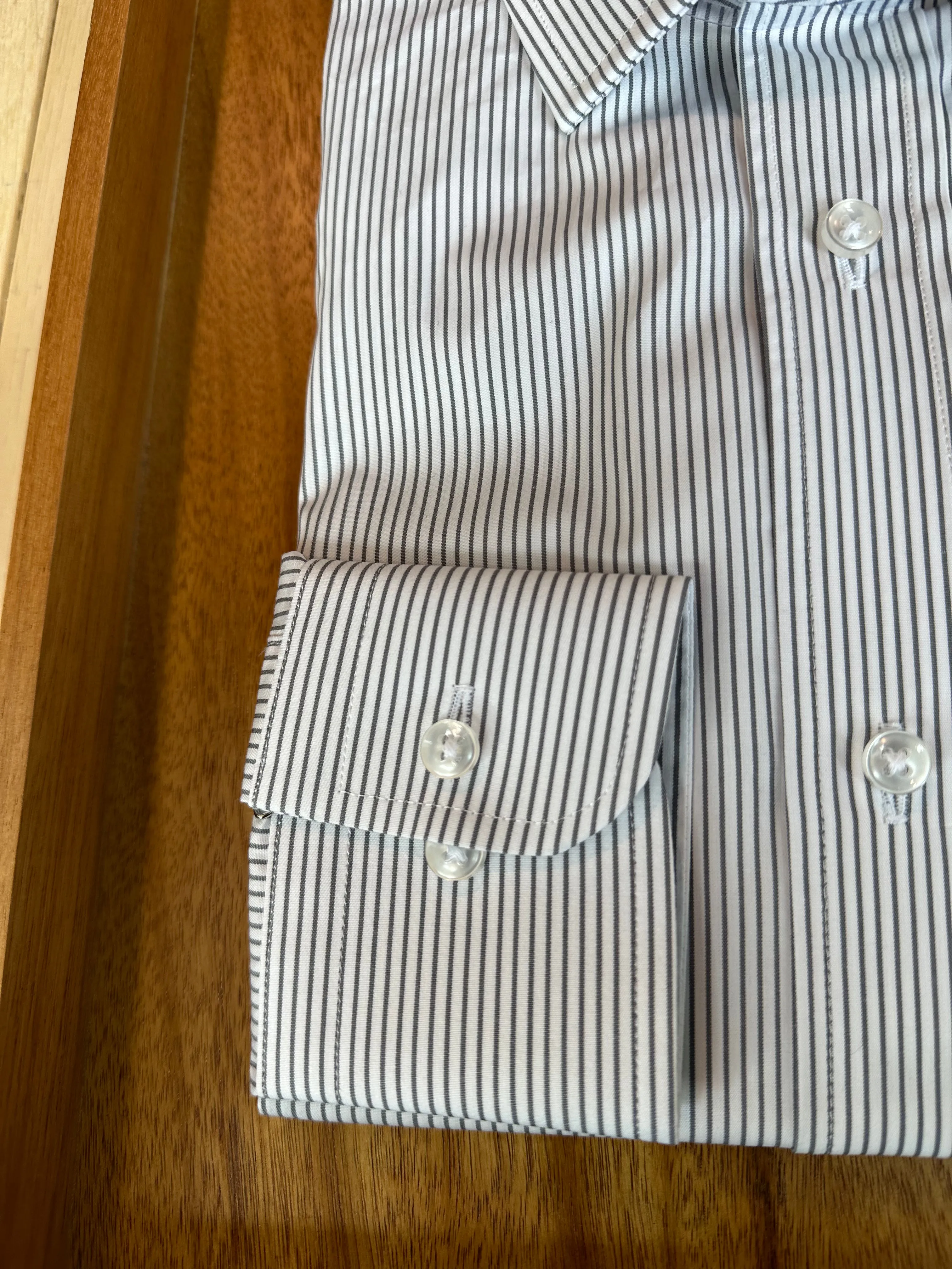 Light Gray Bengal Stripe Premium Shirt (Final Sale)