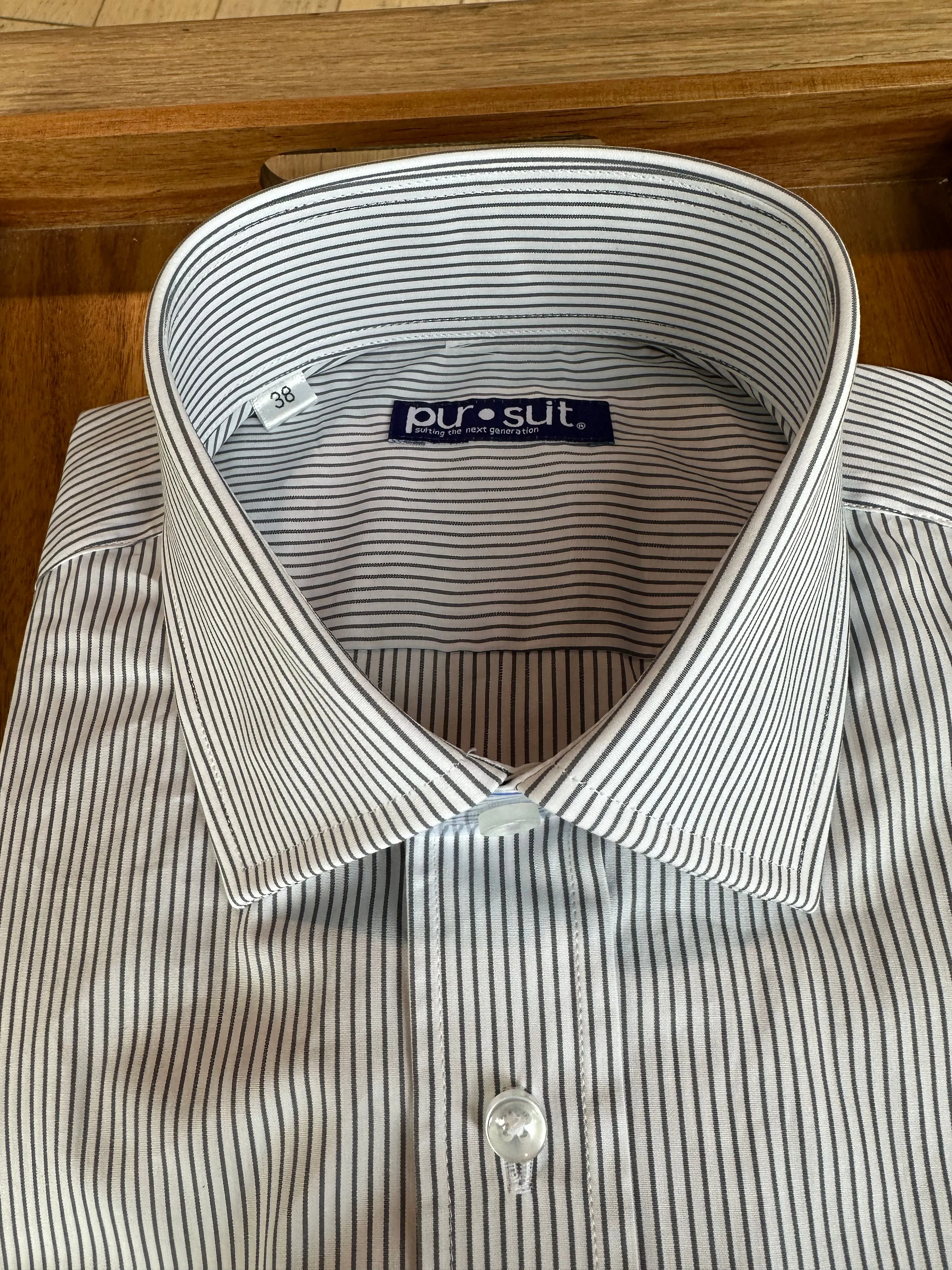 Light Gray Bengal Stripe Premium Shirt (Final Sale)