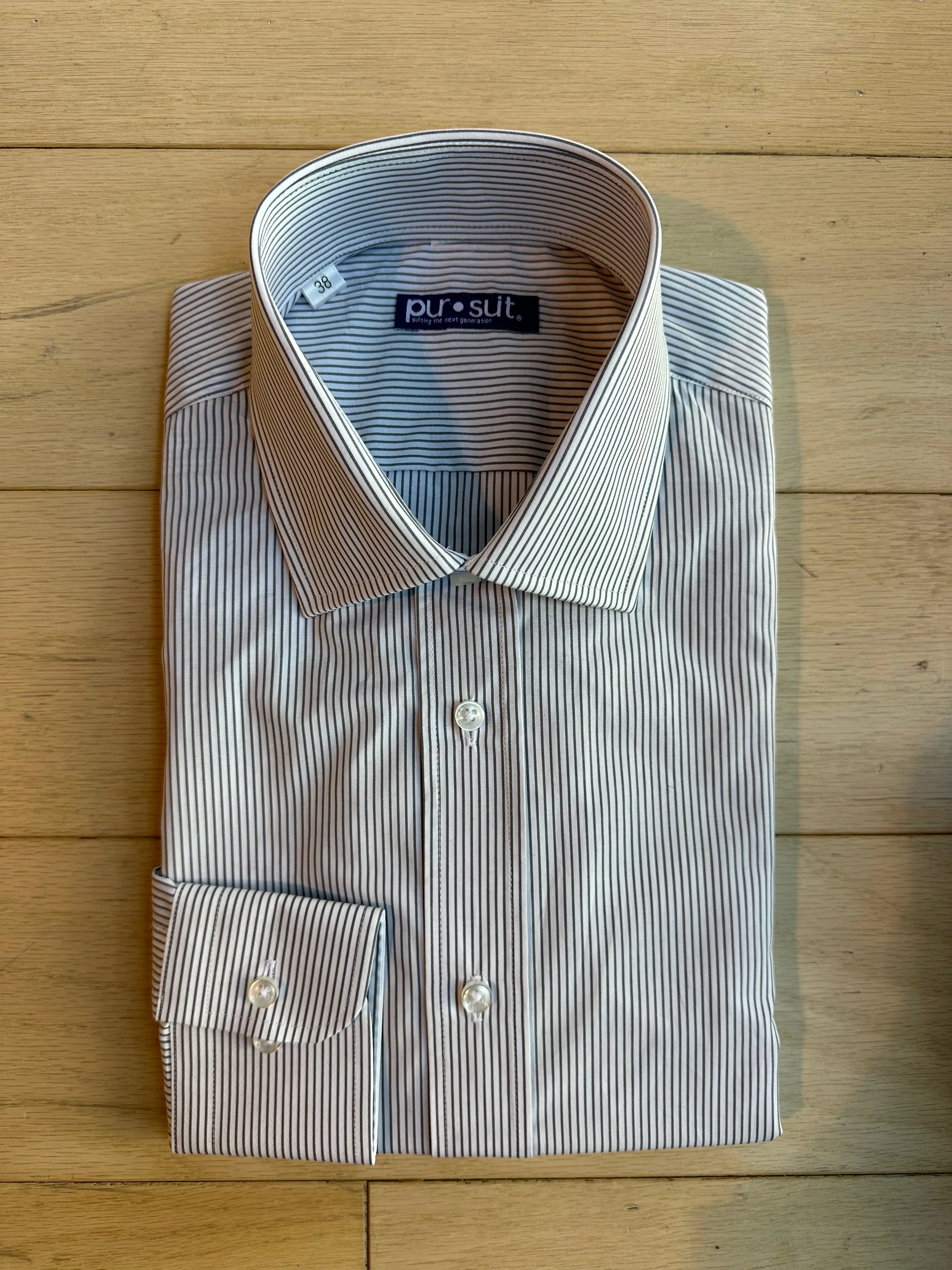 Light Gray Bengal Stripe Premium Shirt (Final Sale)