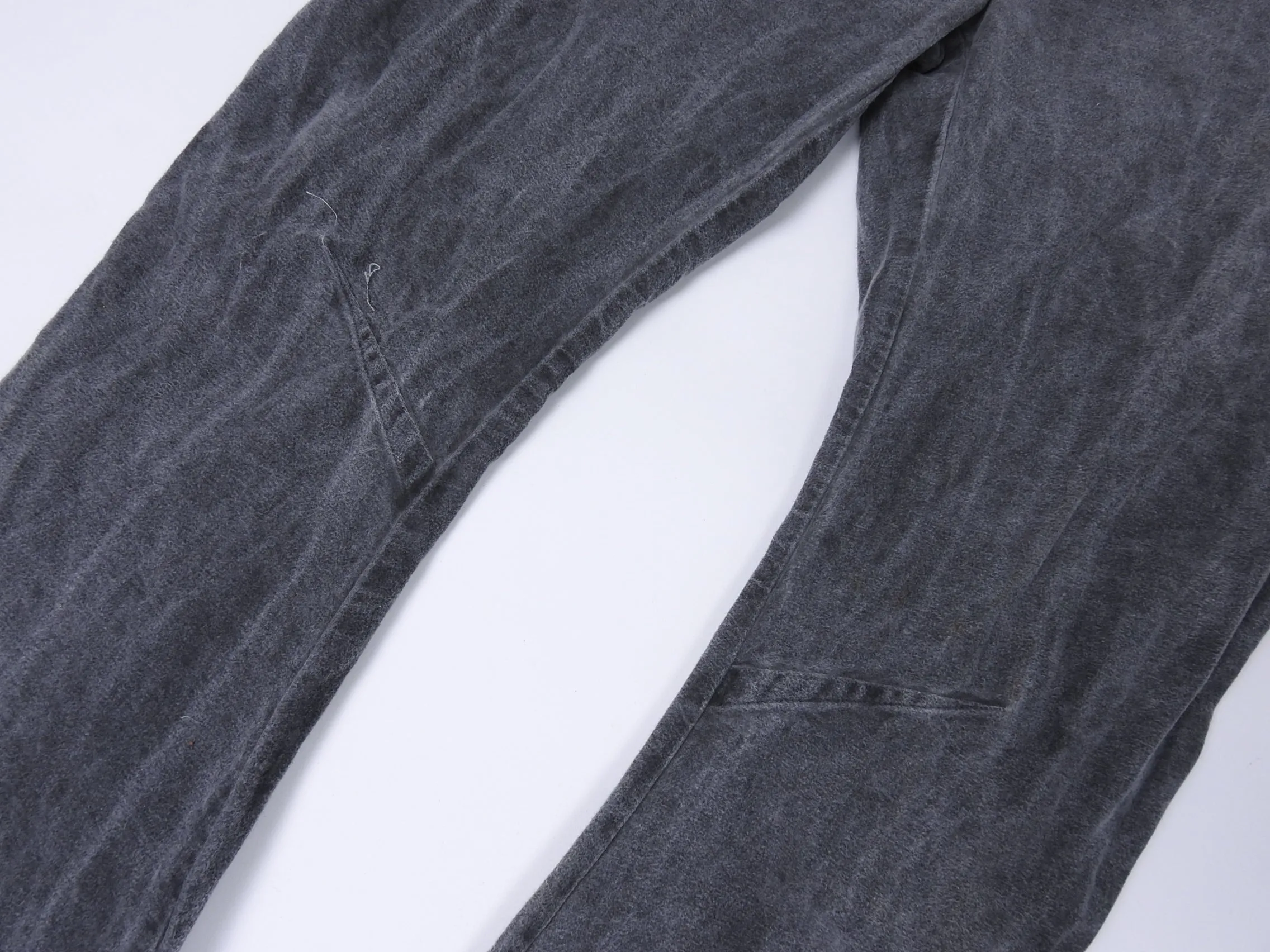 Lost & Found Ria Dunn Light Grey Curved Leg Trousers - L