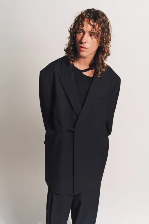 LOUIS GABRIEL NOUCHI | DOUBLE-BREASTED JACKET WITH DOUBLE COLLAR