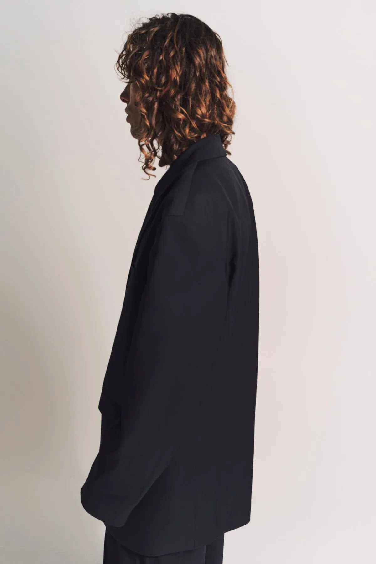 LOUIS GABRIEL NOUCHI | DOUBLE-BREASTED JACKET WITH DOUBLE COLLAR