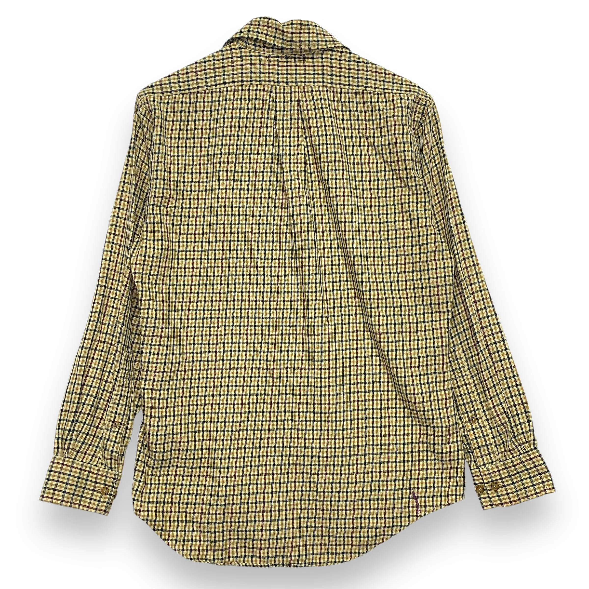 [M] Needles Rebuild Ribbon Cut Check Shirt