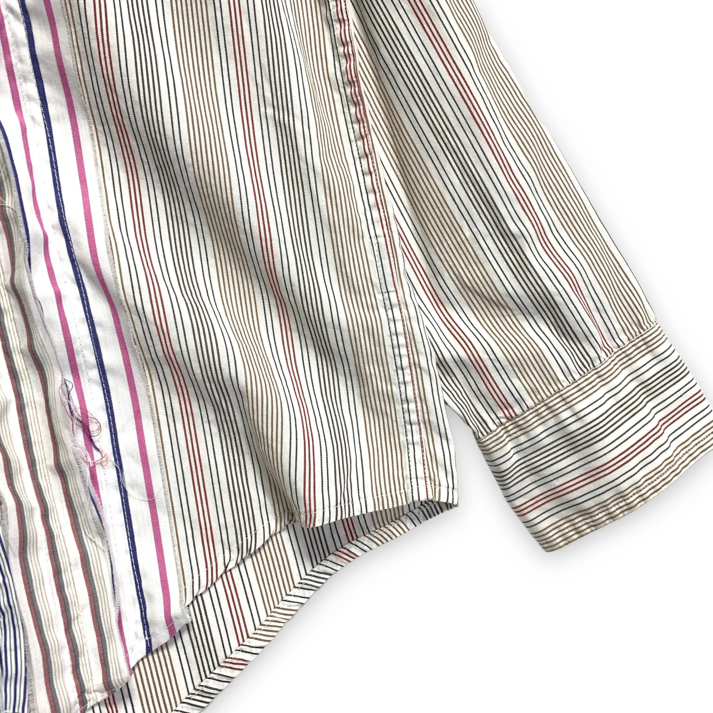 [M] Needles Rebuild Ribbon Cut Dress Shirt