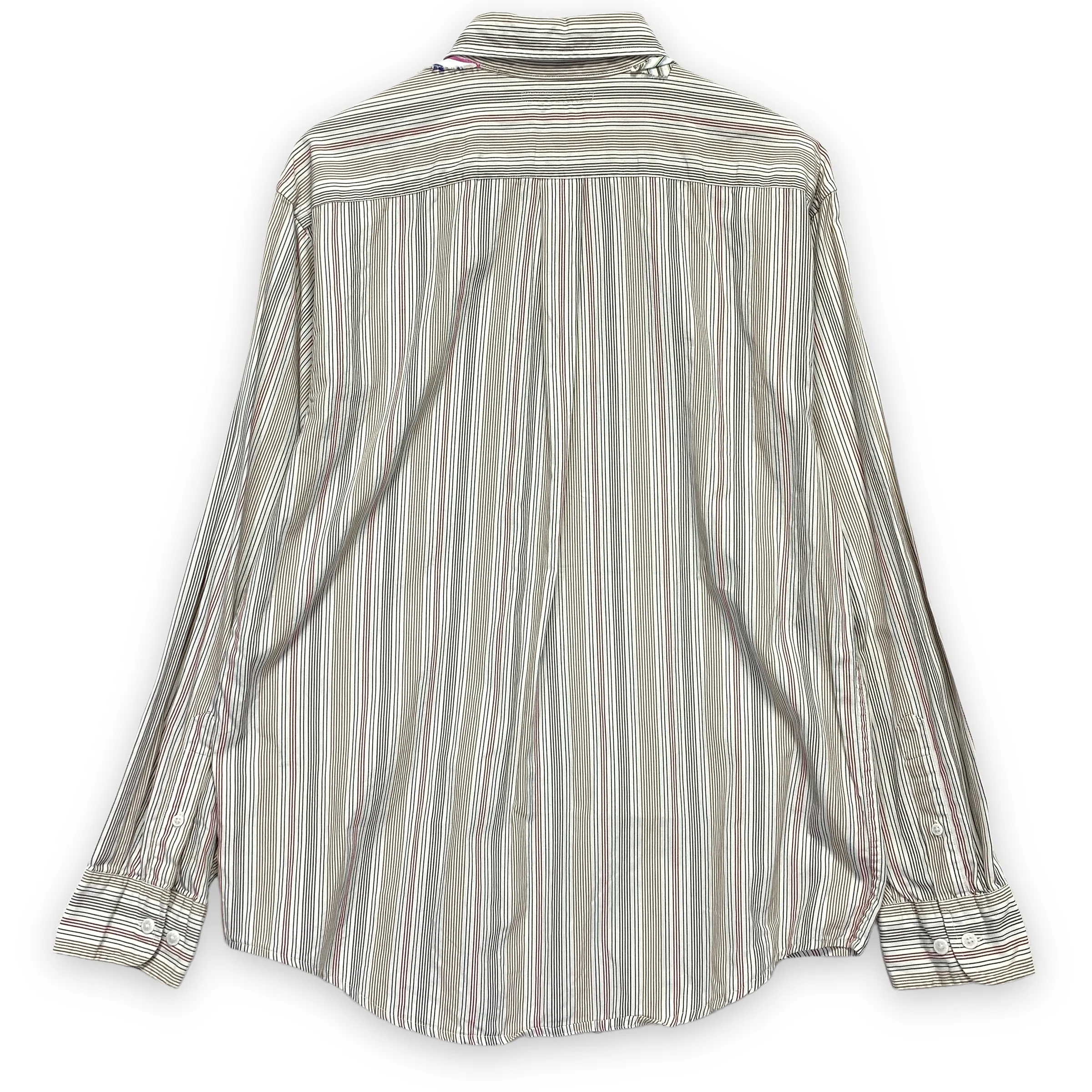 [M] Needles Rebuild Ribbon Cut Dress Shirt
