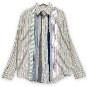 [M] Needles Rebuild Ribbon Cut Dress Shirt