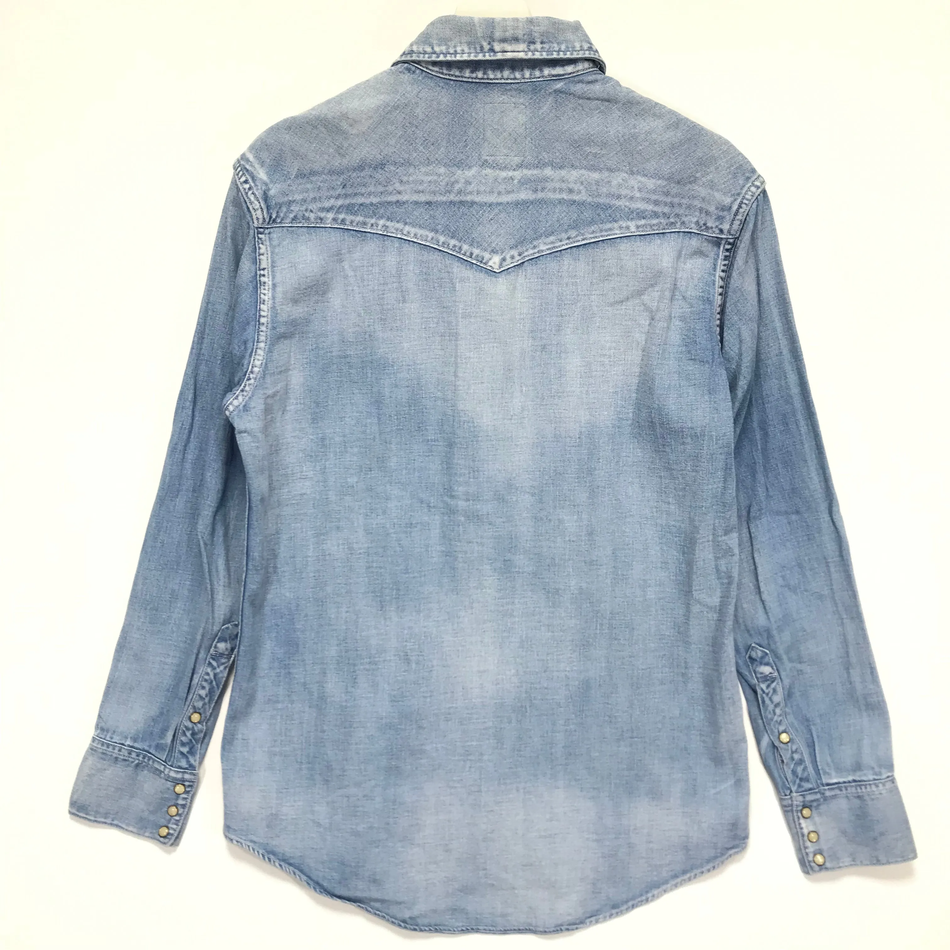 [M] Visvim 11AW SOCIAL SCULPTURE DENIM SHIRT DAMAGED L/S INDIGO