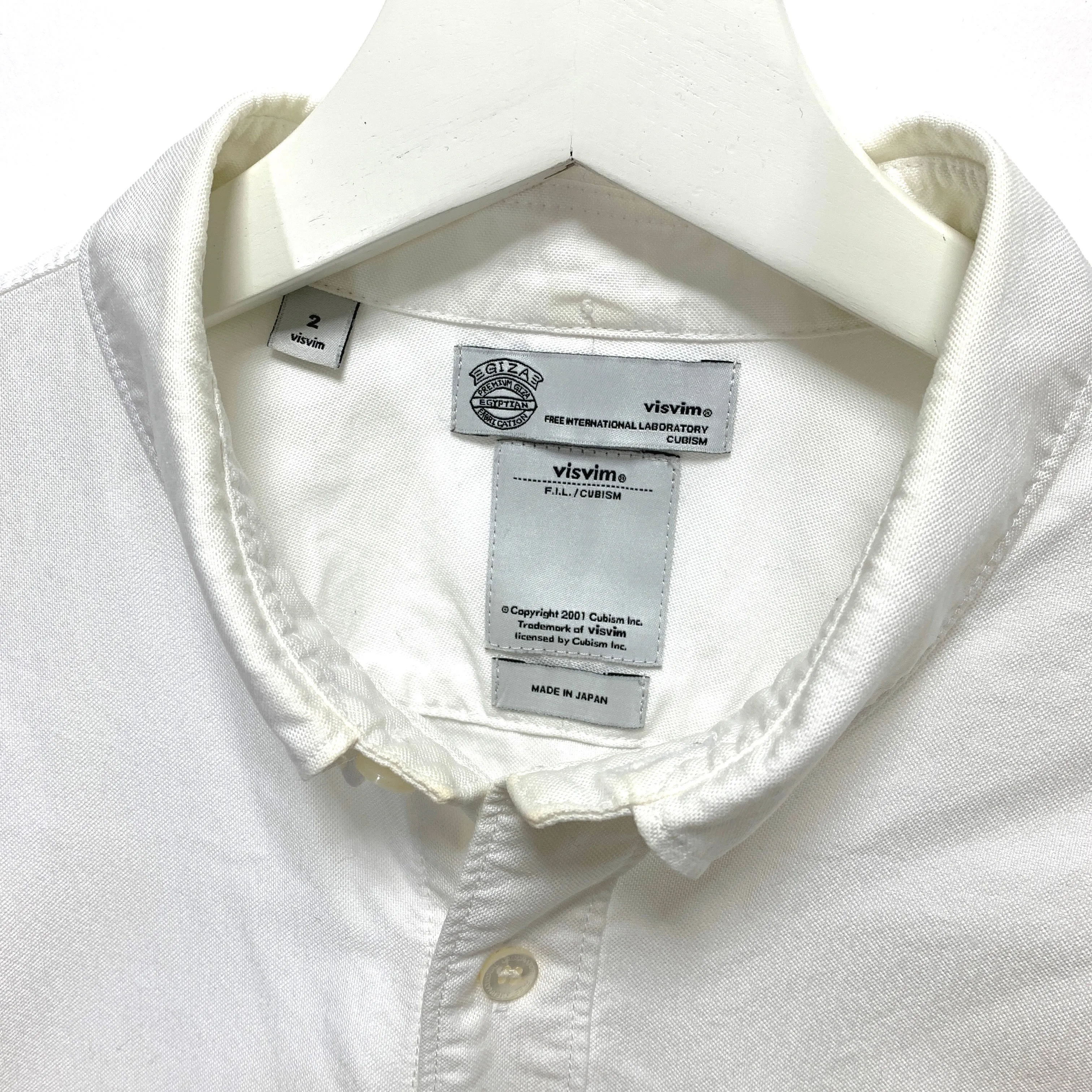 [M] Visvim 12AW Albacore Pizi Giza L/S Shirt White